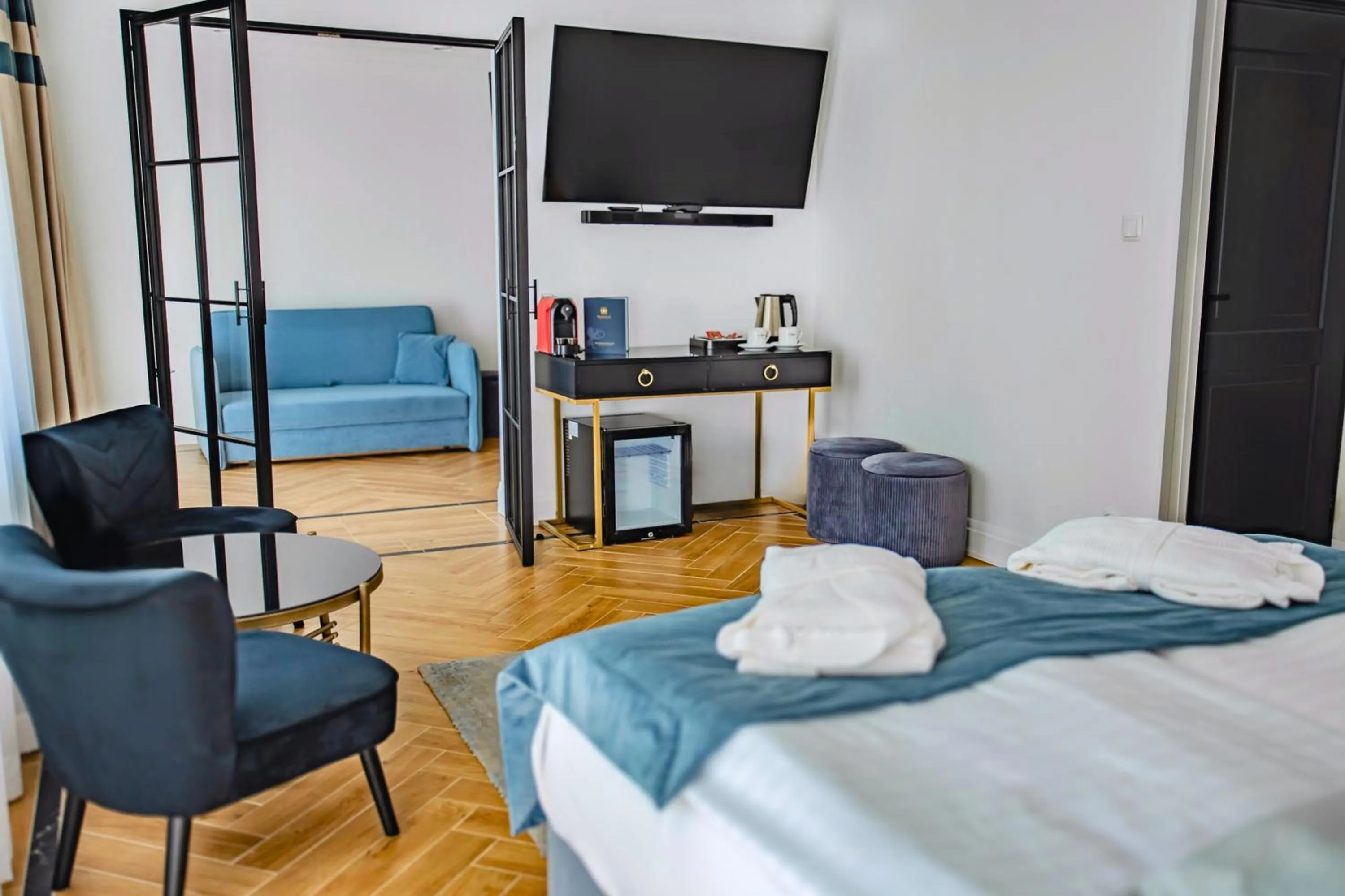 Bed in Prawdzic Family Resort & Wellness