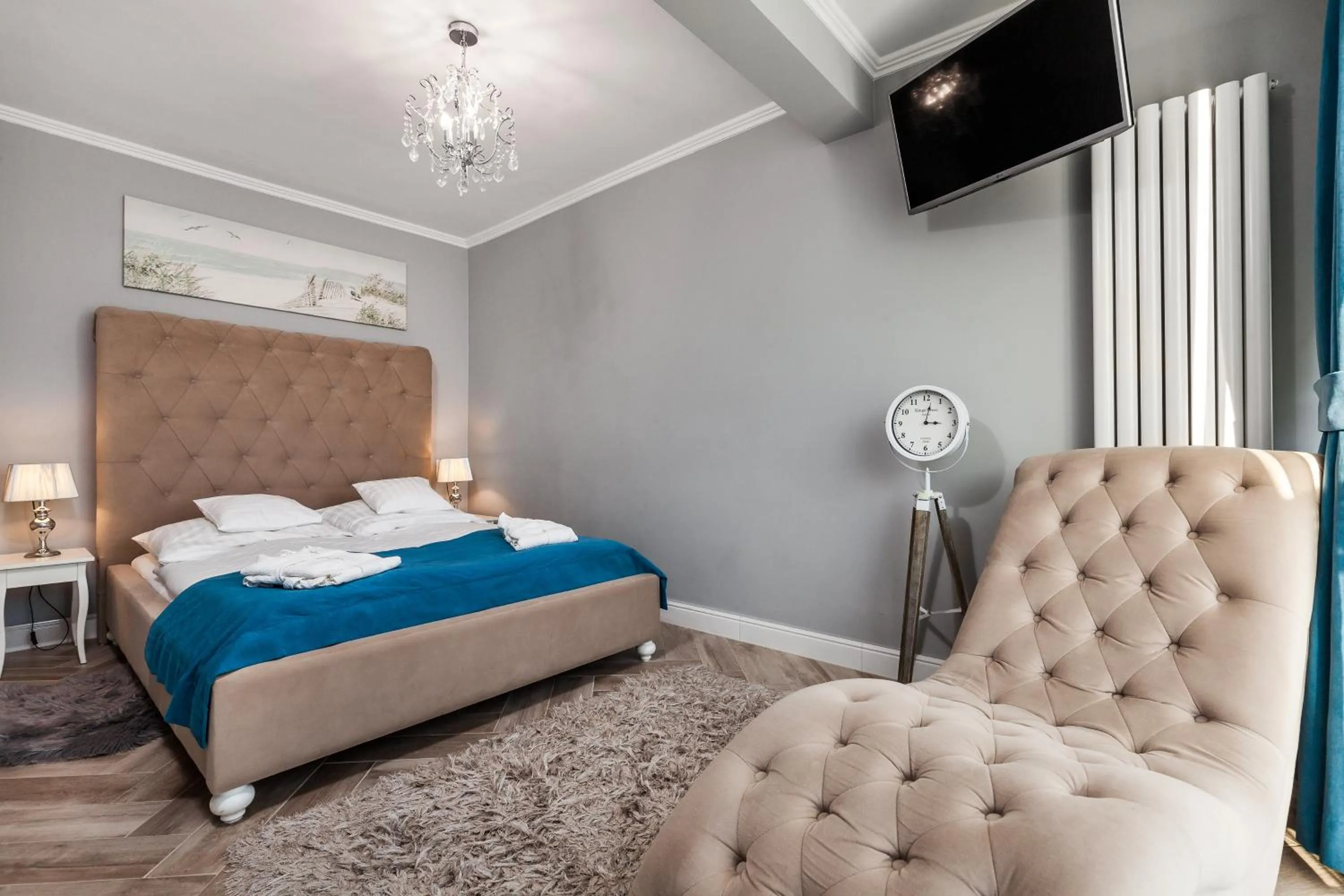 Bed in Prawdzic Family Resort & Wellness