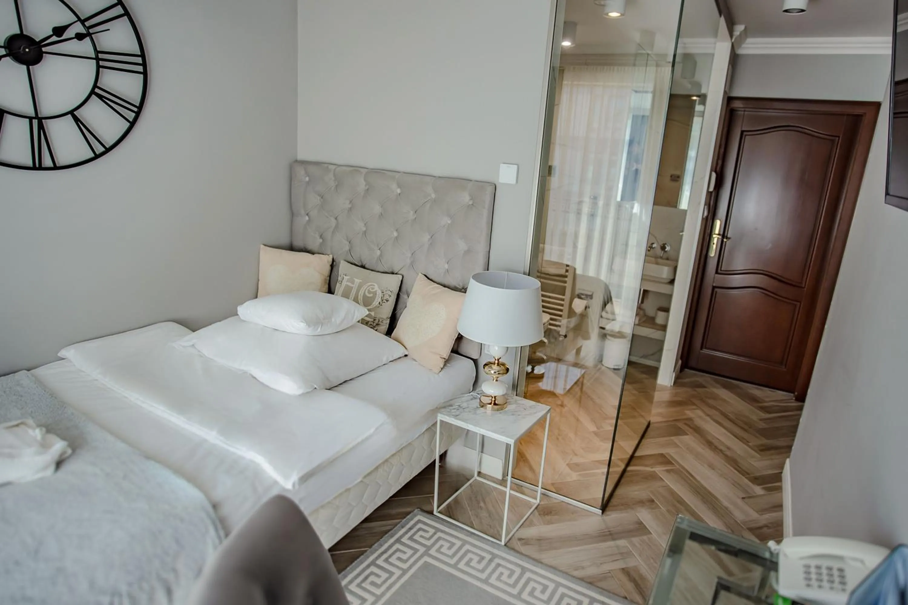 Bed in Prawdzic Family Resort & Wellness