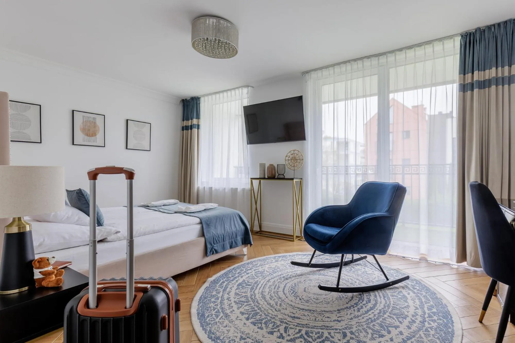 Bed in Prawdzic Family Resort & Wellness