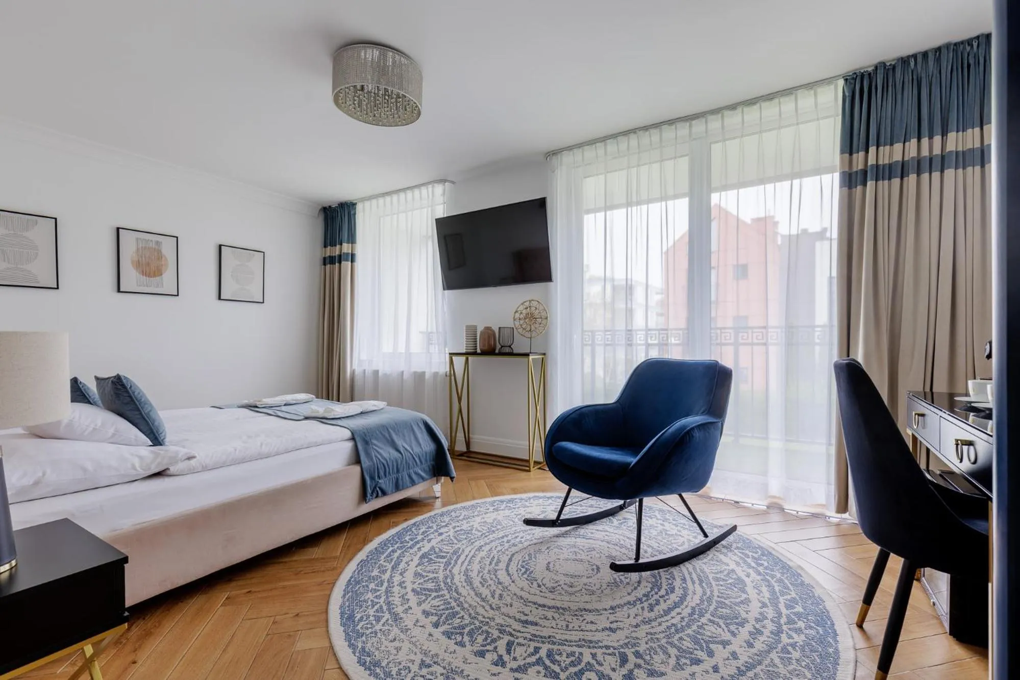 Bed in Prawdzic Family Resort & Wellness