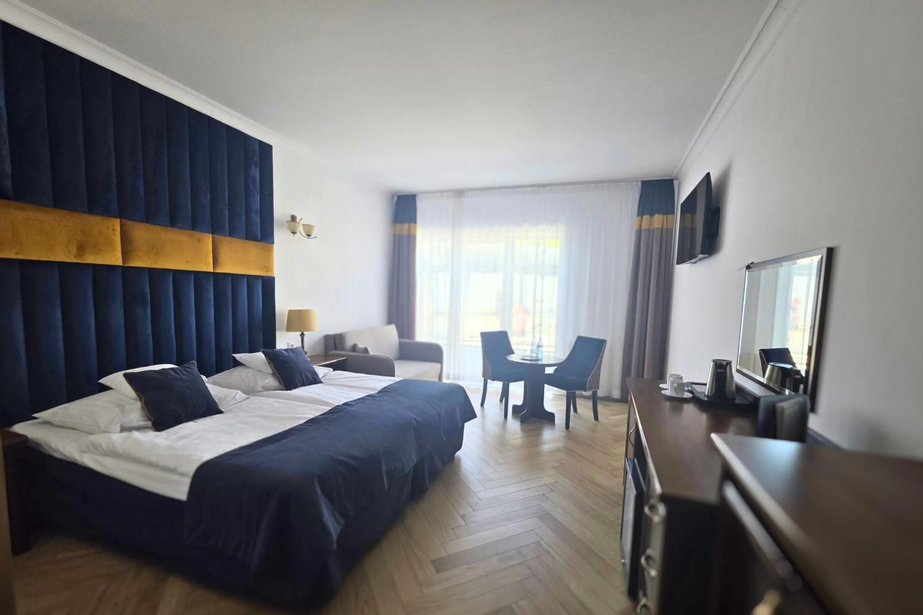 Bed in Prawdzic Family Resort & Wellness