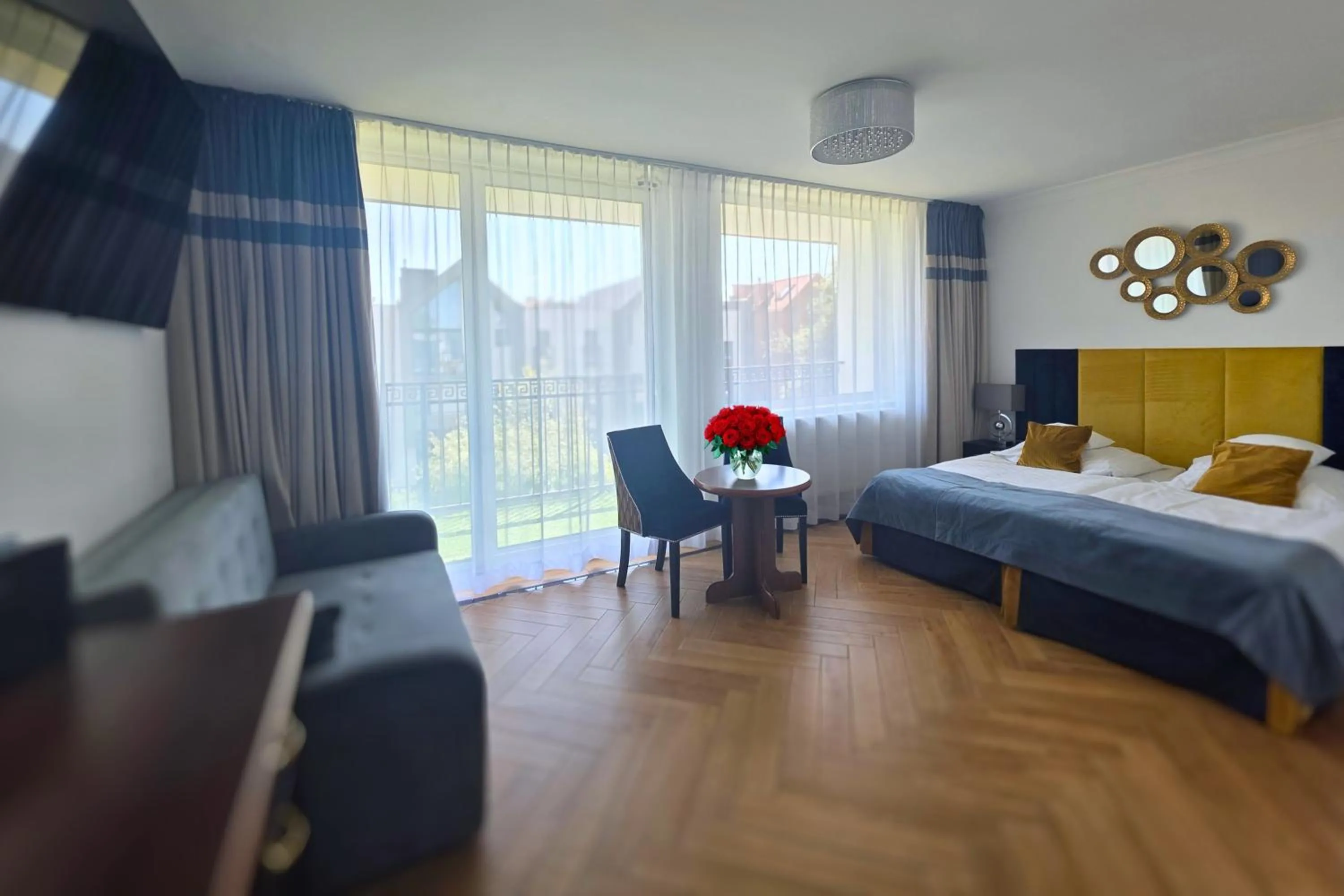 Bed in Prawdzic Family Resort & Wellness