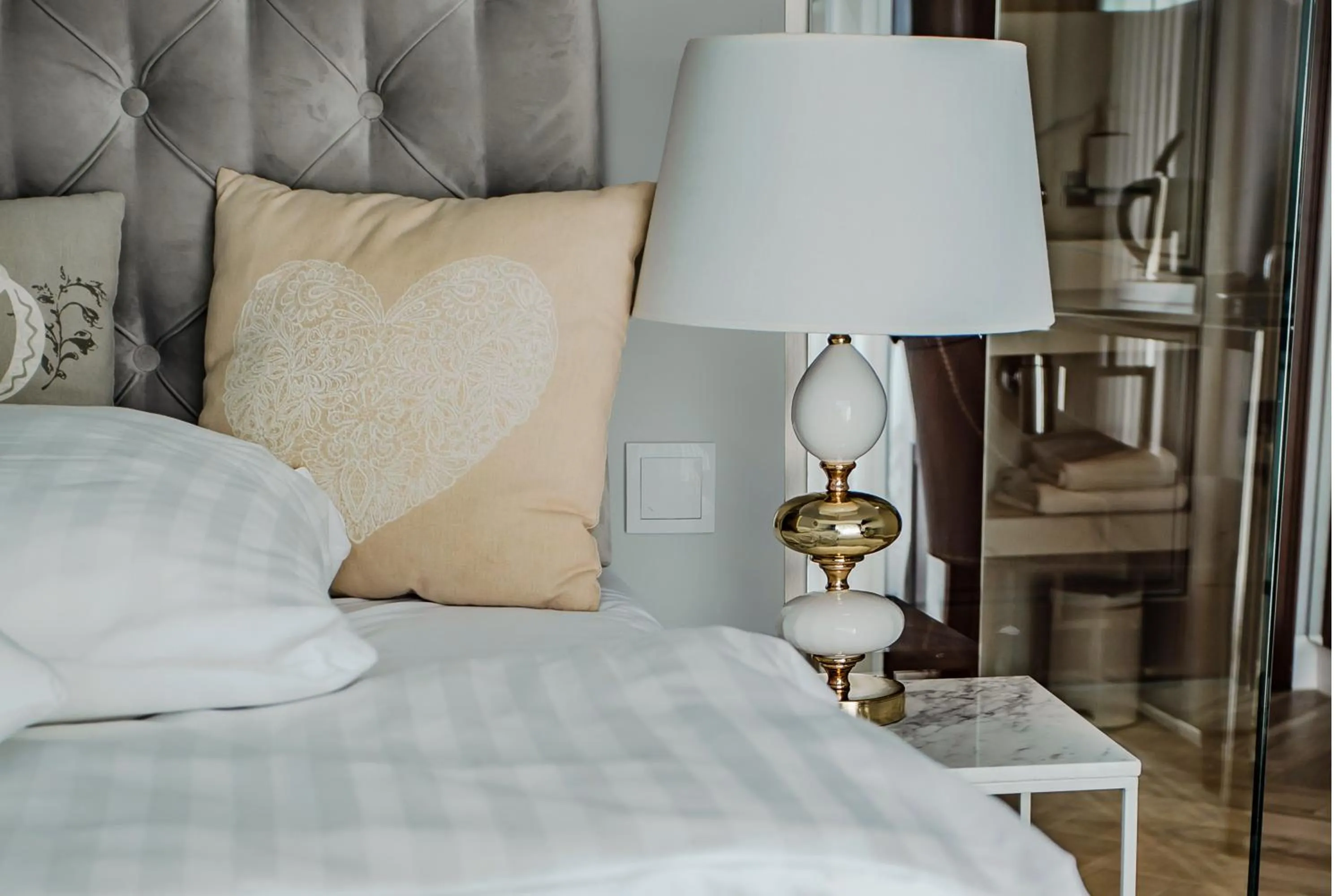 Bed in Prawdzic Family Resort & Wellness