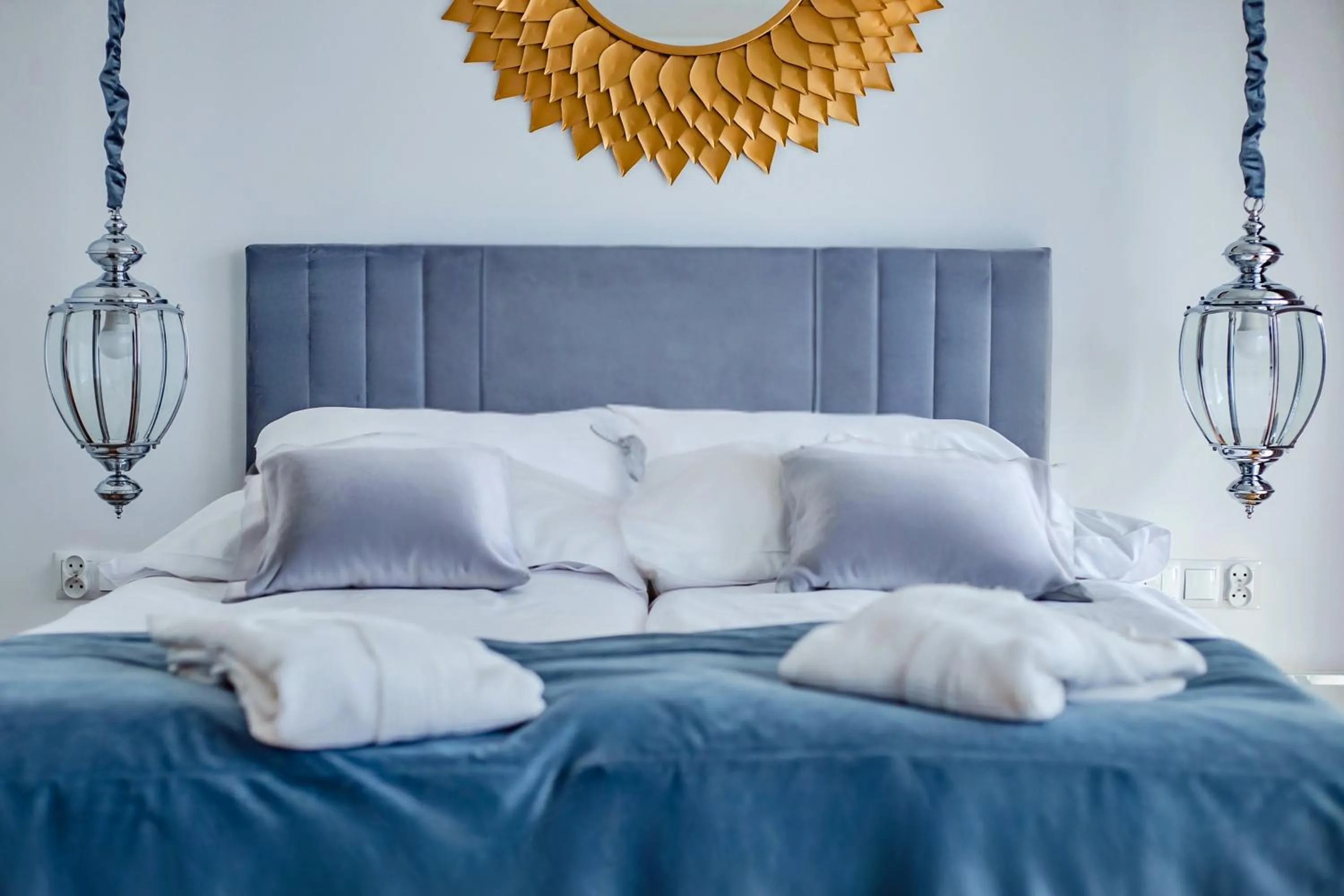 Bed in Prawdzic Family Resort & Wellness