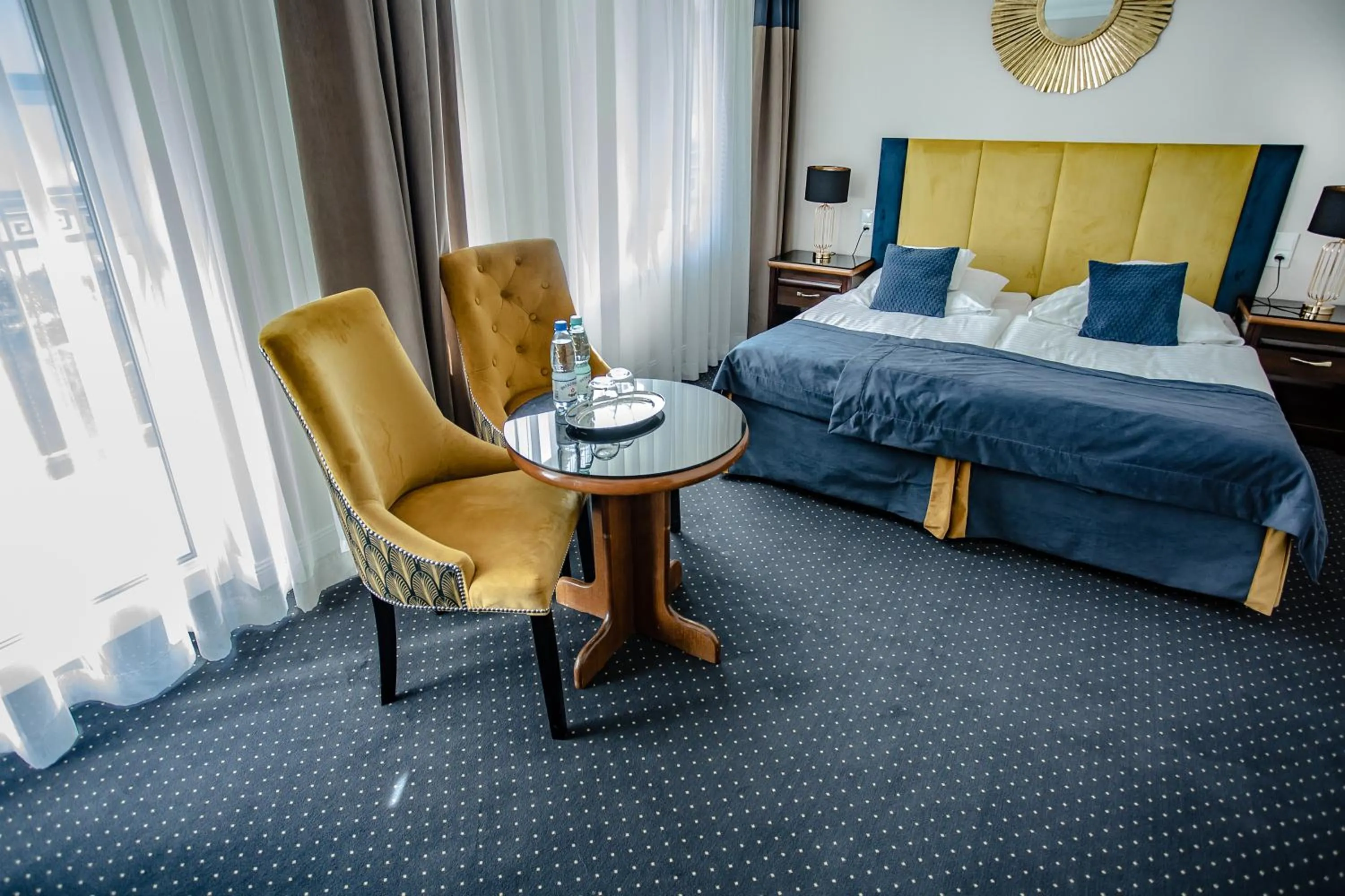 Bed in Prawdzic Family Resort & Wellness