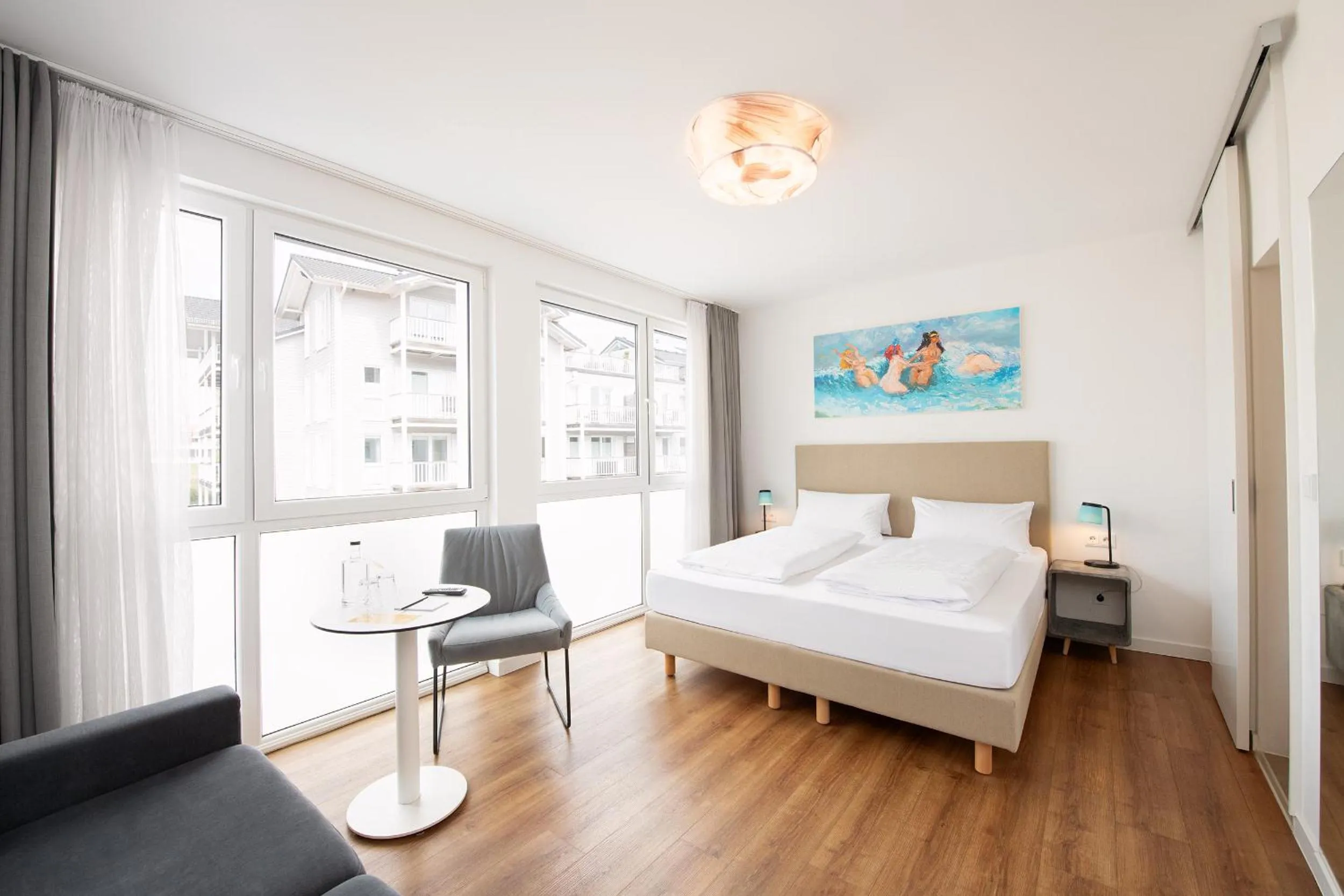 Bed in Hotel Meerzeit