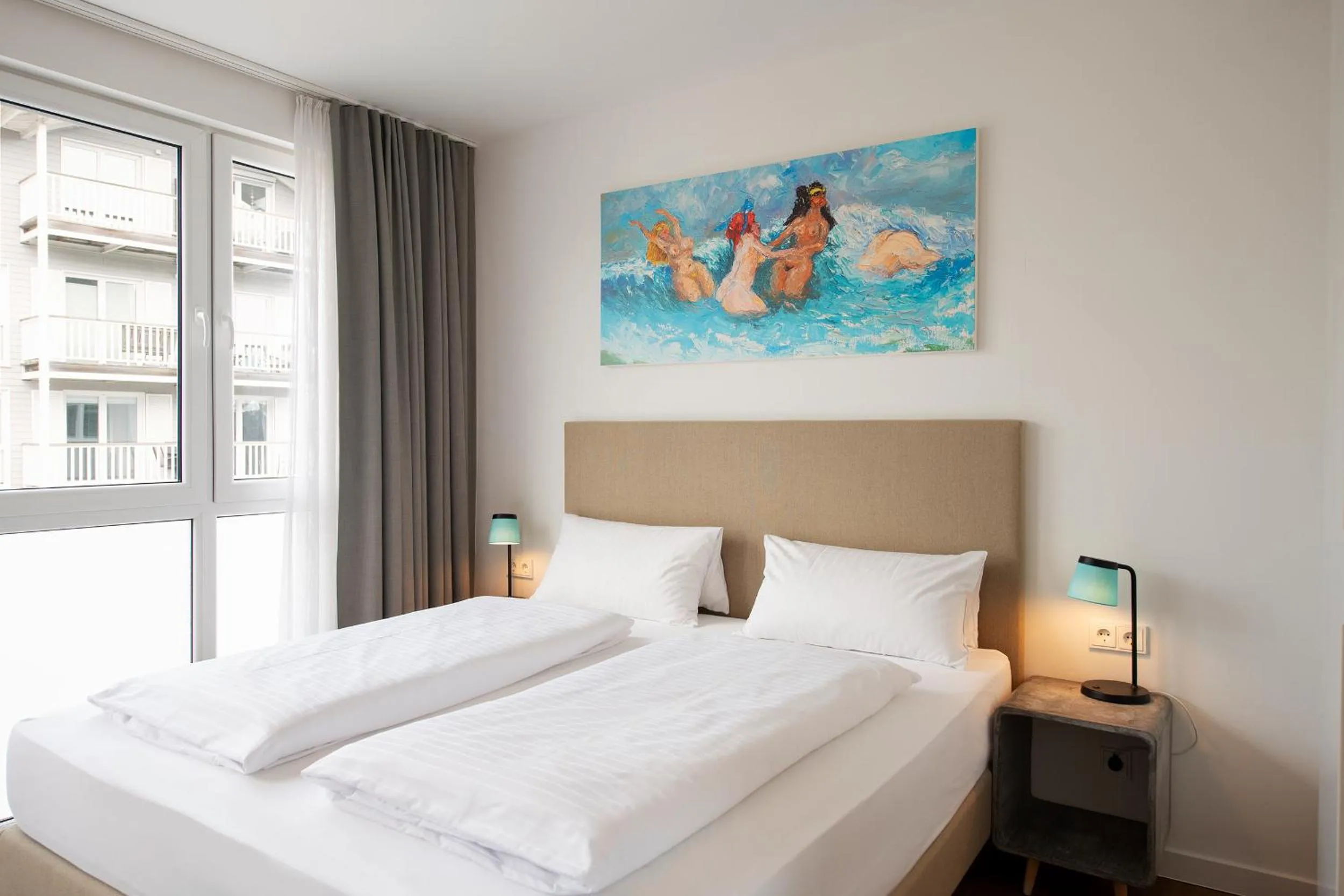 Bed in Hotel Meerzeit