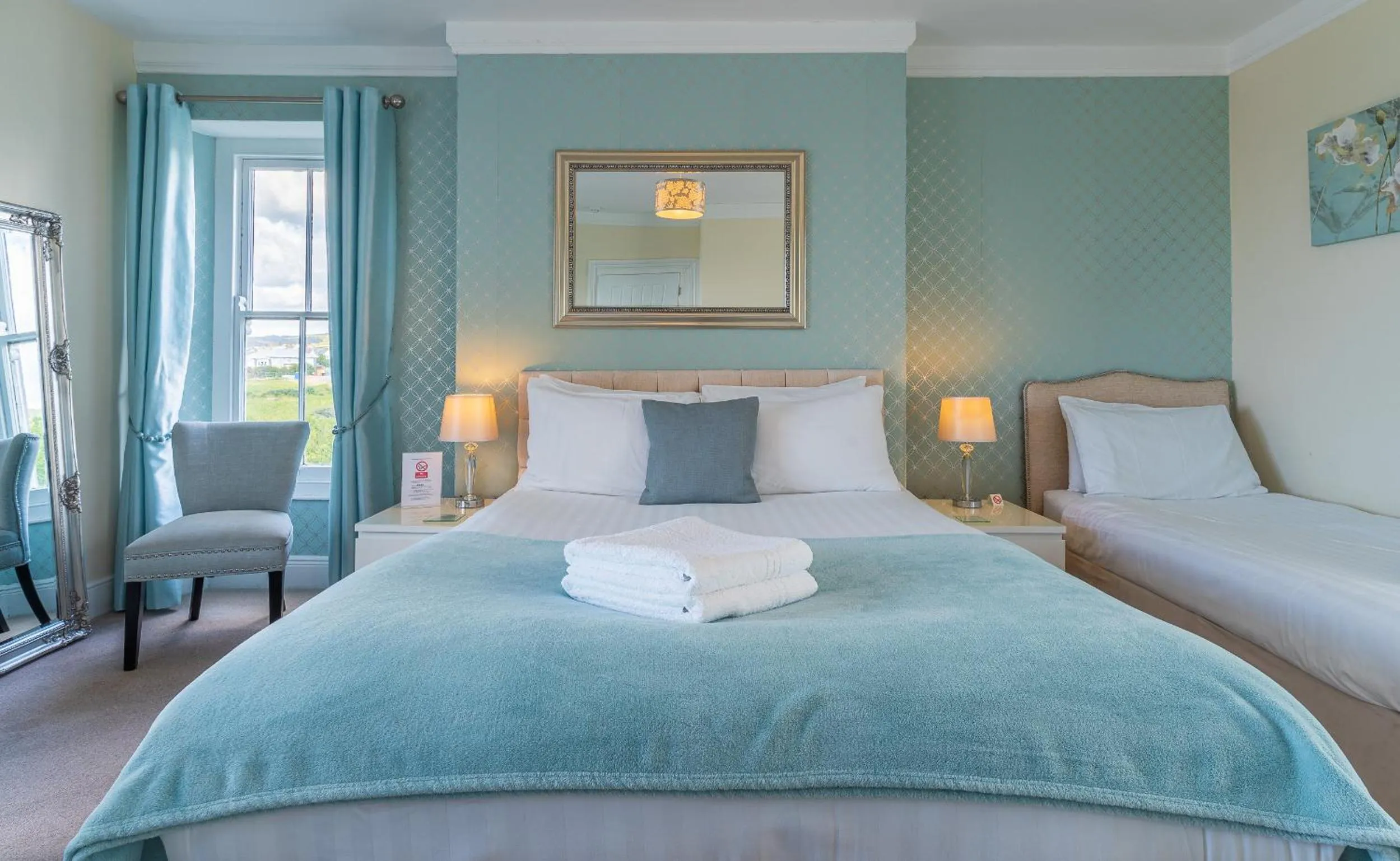 Bed in Rooms at The Highcliffe