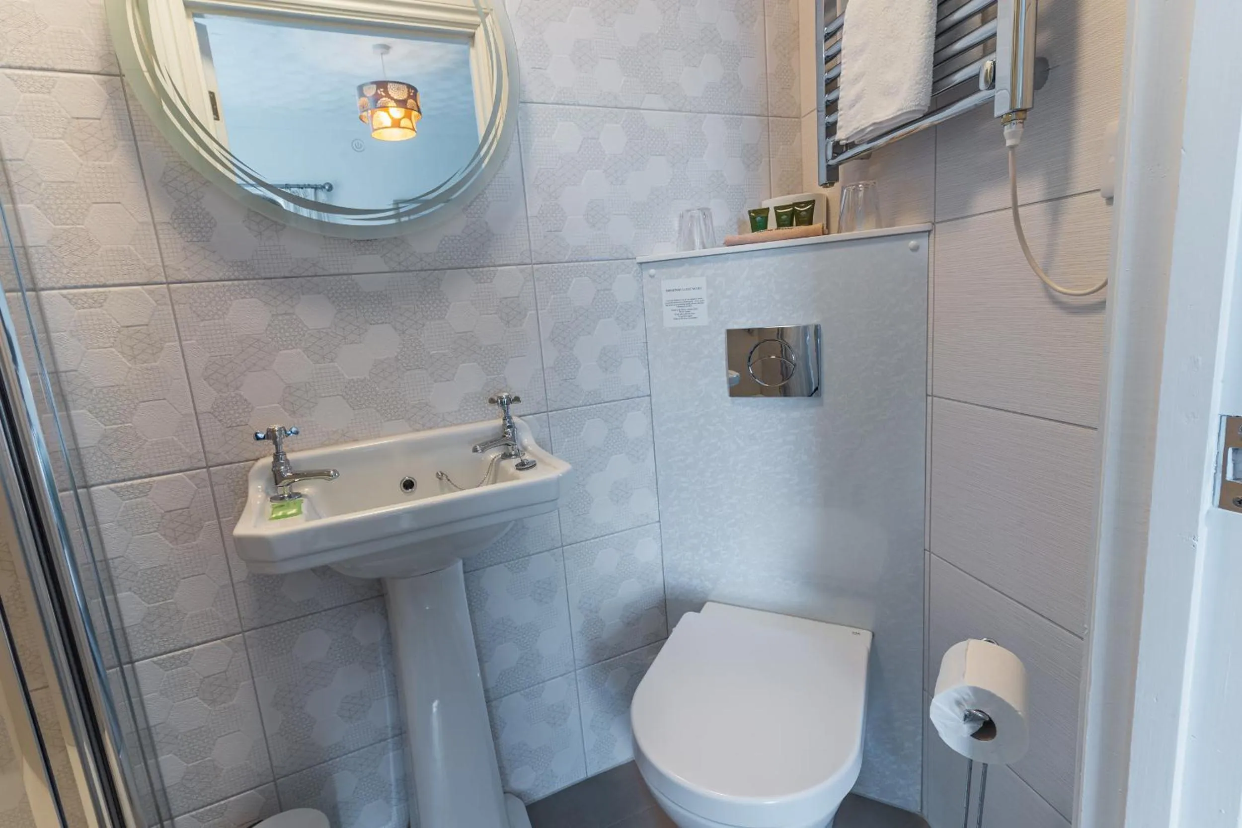 Shower in Rooms at The Highcliffe