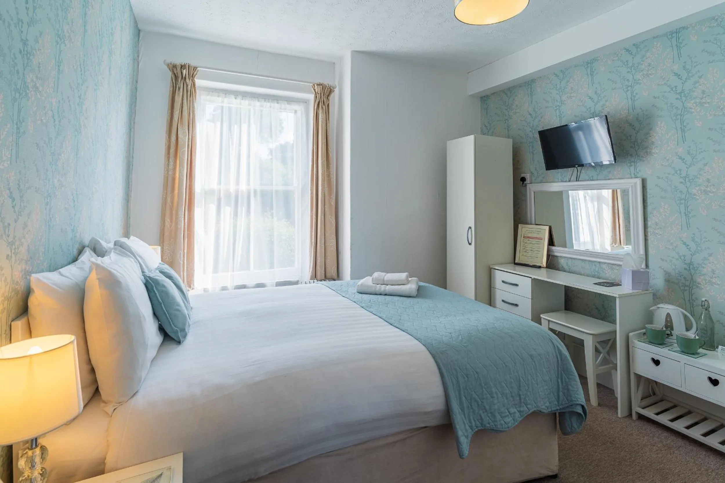 Bed in Rooms at The Highcliffe