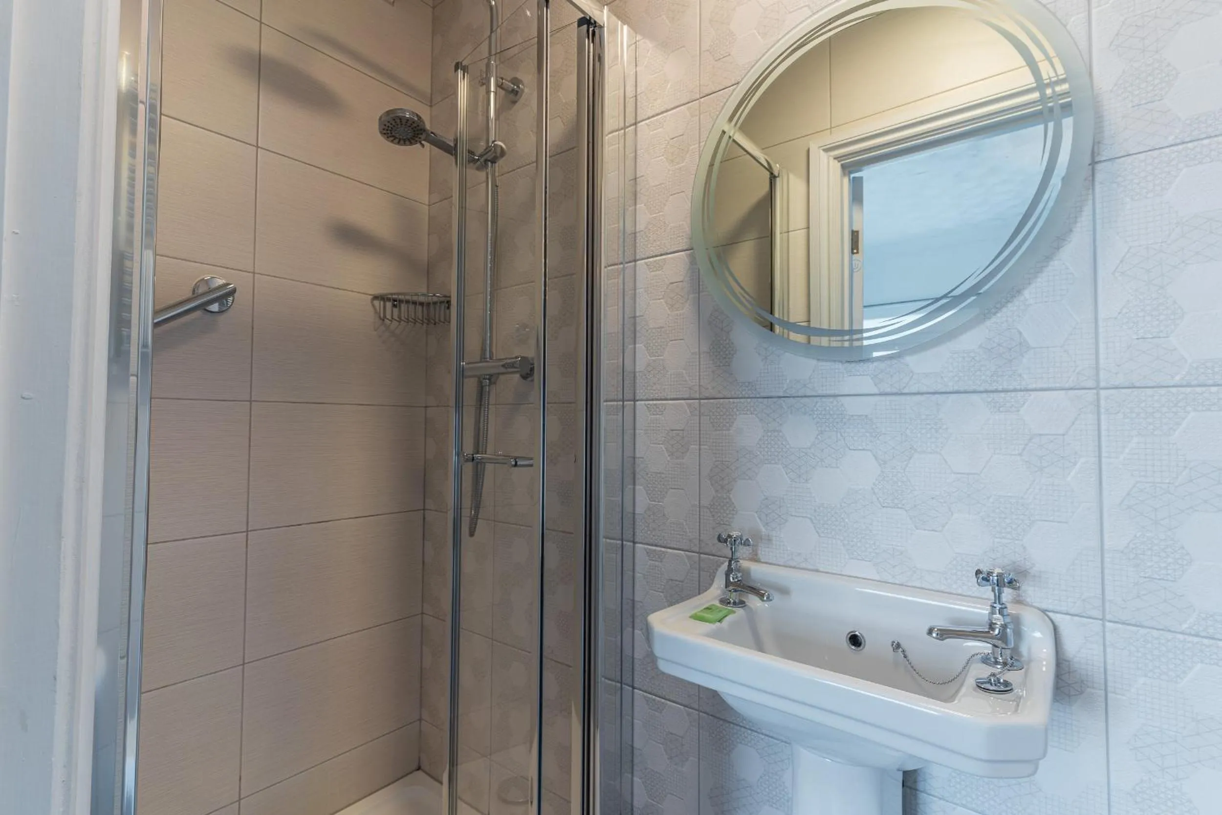 Shower in Rooms at The Highcliffe