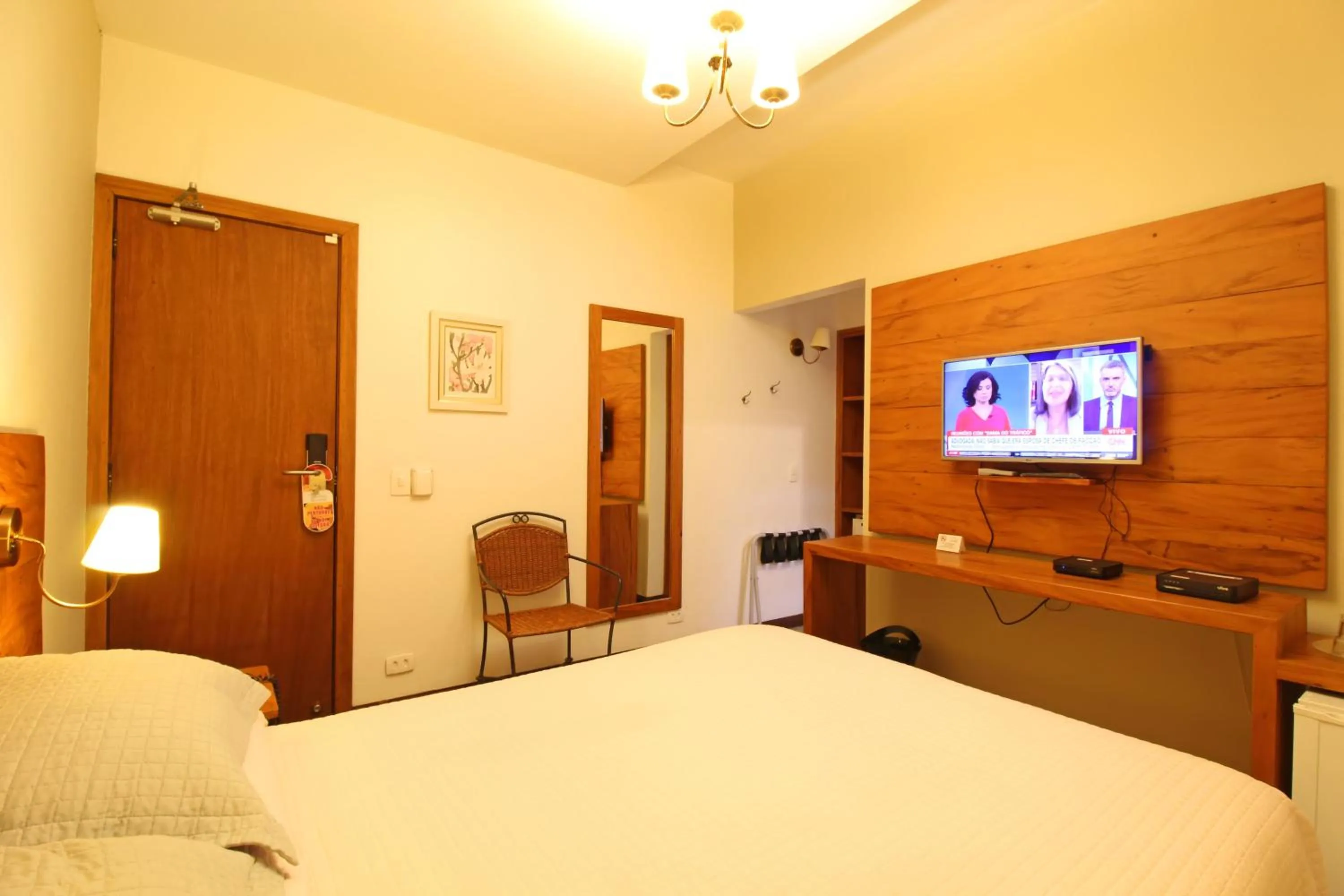 TV and multimedia, Bed in Pousada Villa Capivary Campos do Jordão