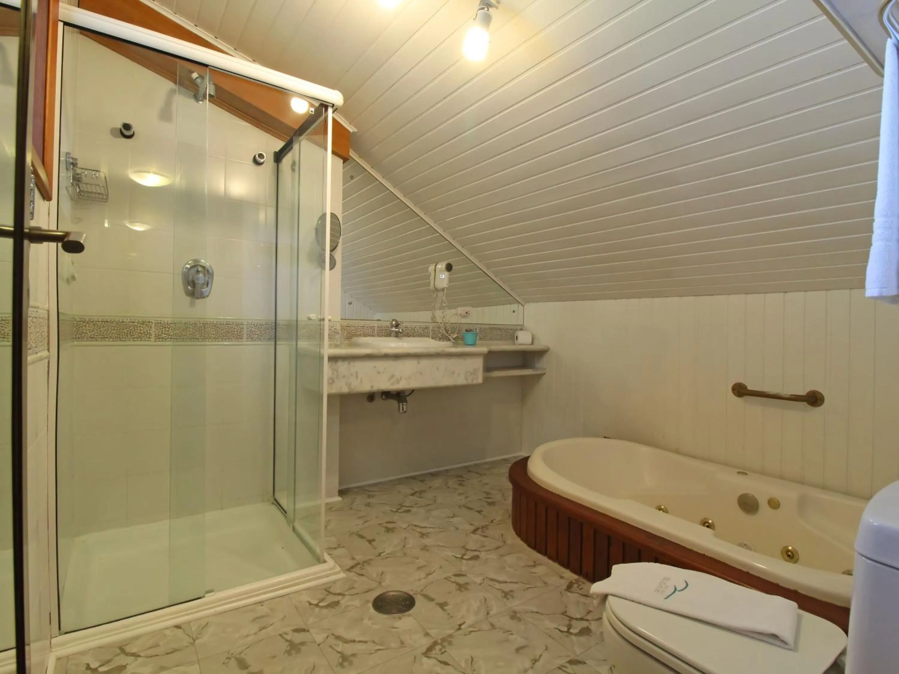 Shower in Pousada Villa Capivary Campos do Jordão