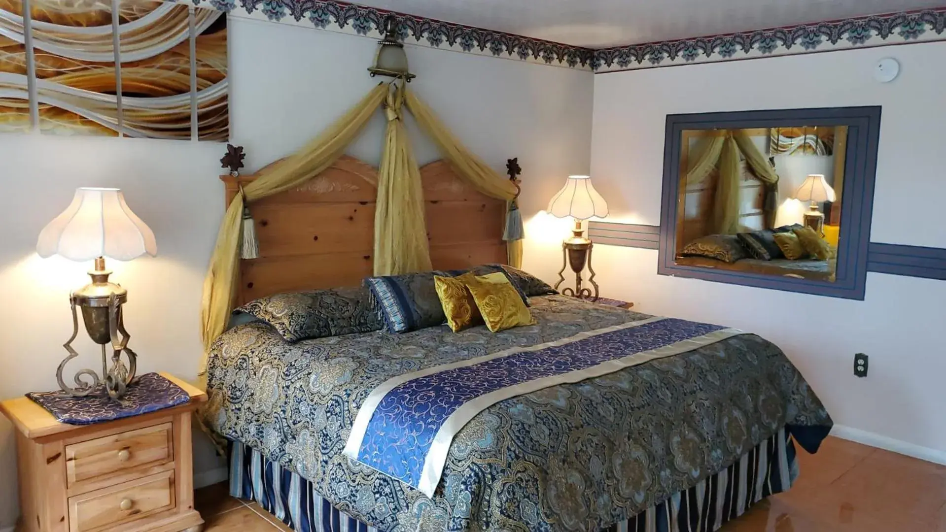 Bed in Conty's Motel Bed in Conty's Motel