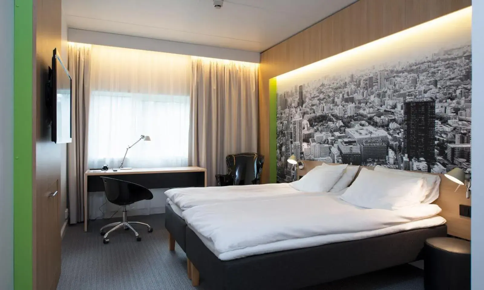 Bed in Thon Hotel Bergen Airport Bed in Thon Hotel Bergen Airport