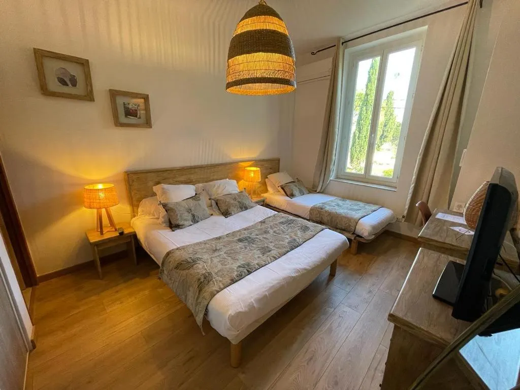 Photo of the whole room, Bed in Hotel Mas De Galoffre
