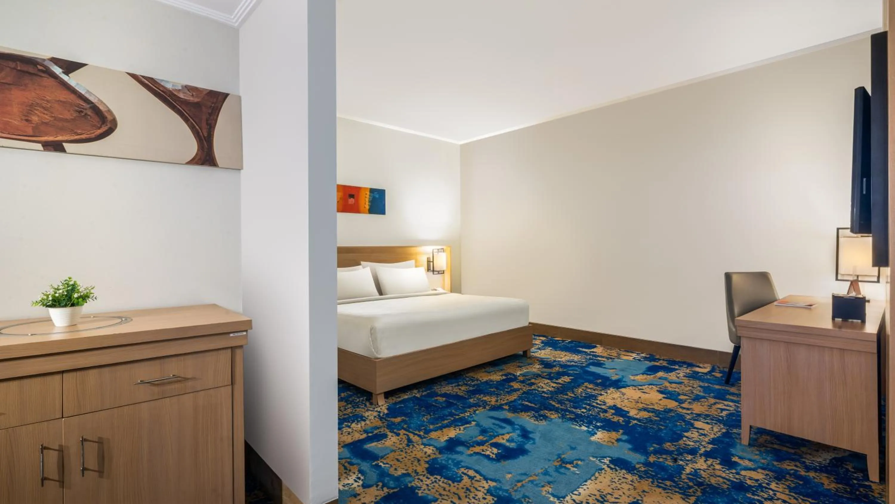 View (from property/room), Bed in Swiss-Belhotel Manokwari