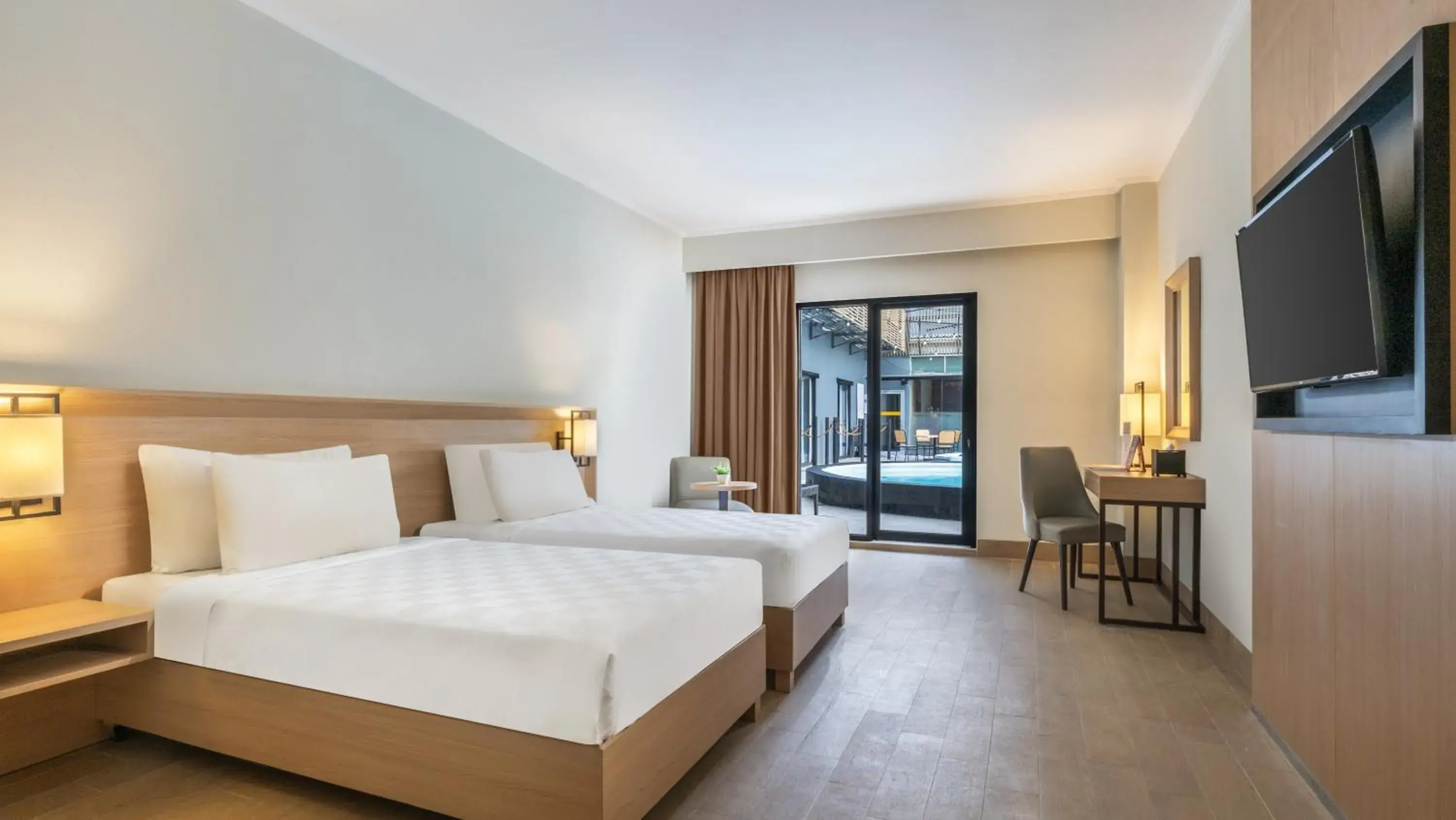 Swimming pool, Bed in Swiss-Belhotel Manokwari Swimming pool, Bed in Swiss-Belhotel Manokwari