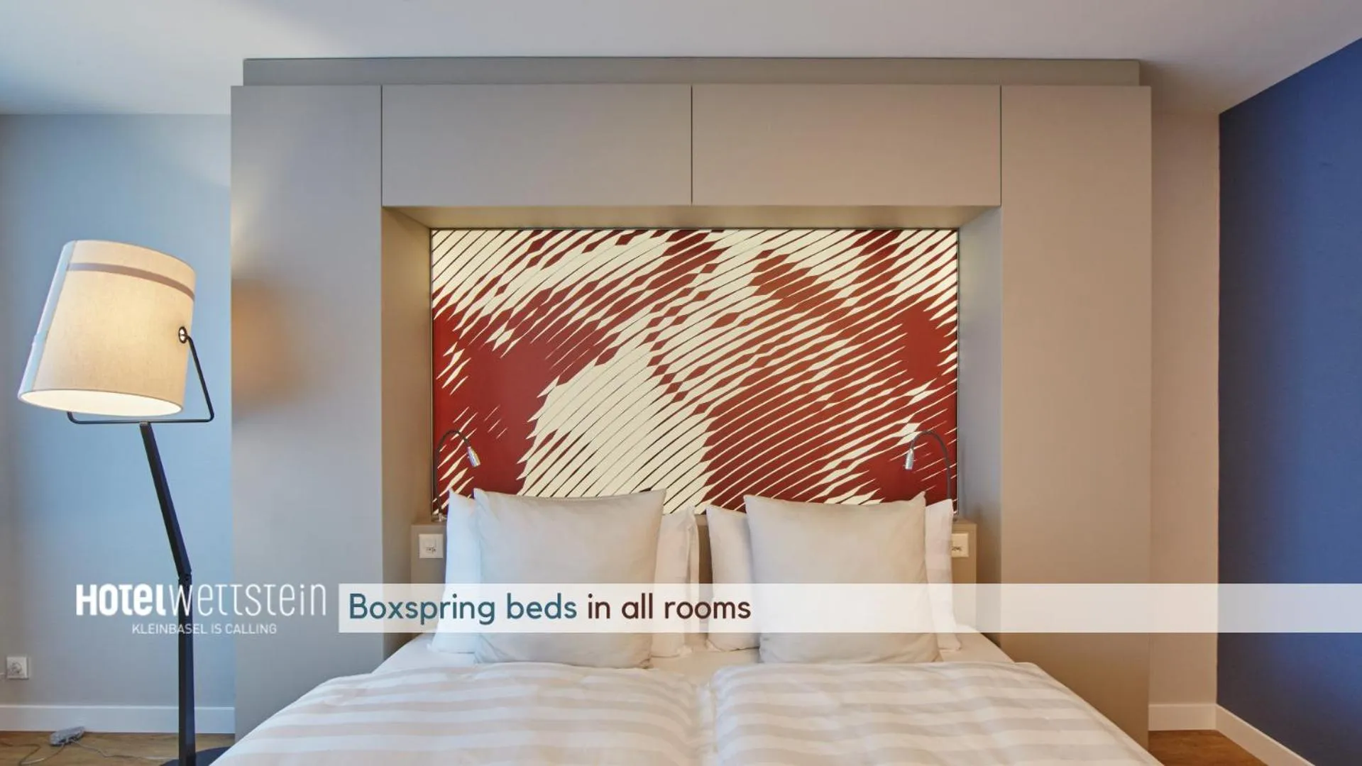 Bed in Hotel Wettstein