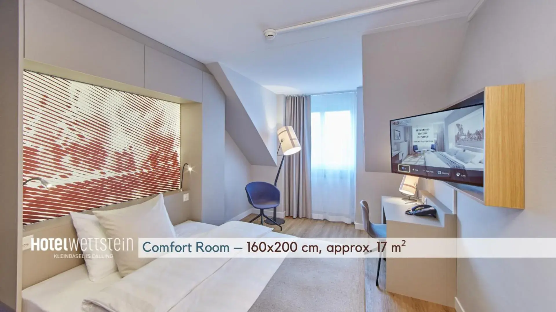 Property building, Bed in Hotel Wettstein Property building, Bed in Hotel Wettstein