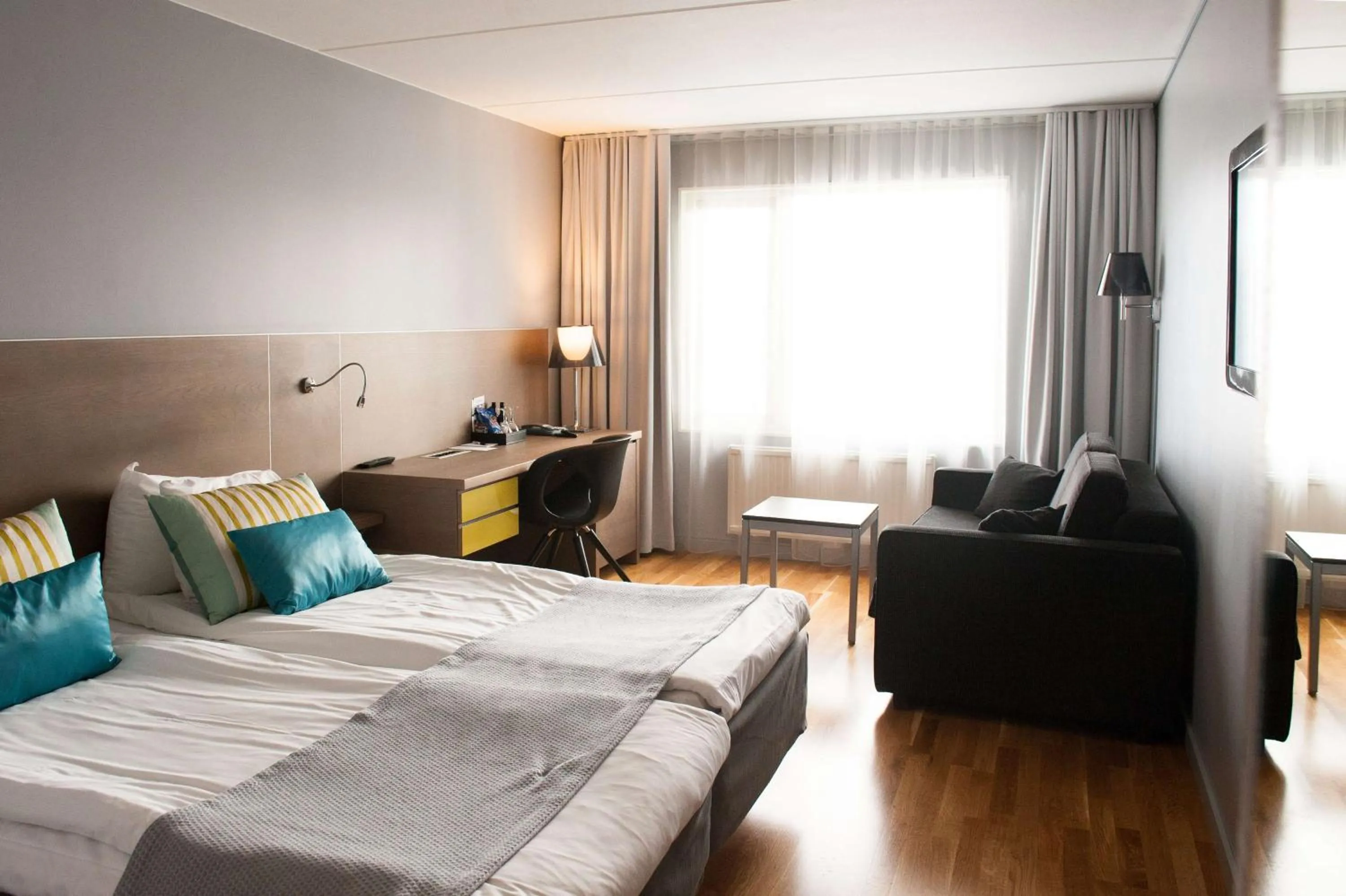 Photo of the whole room, Bed in Scandic Laholmen