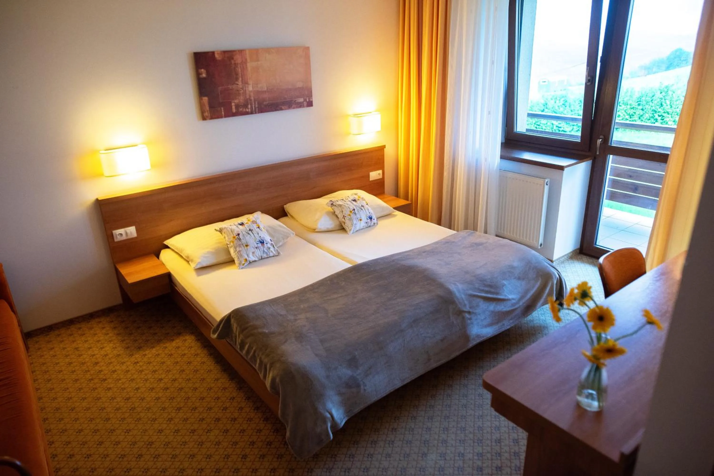 Bed in Hotel Kopanice