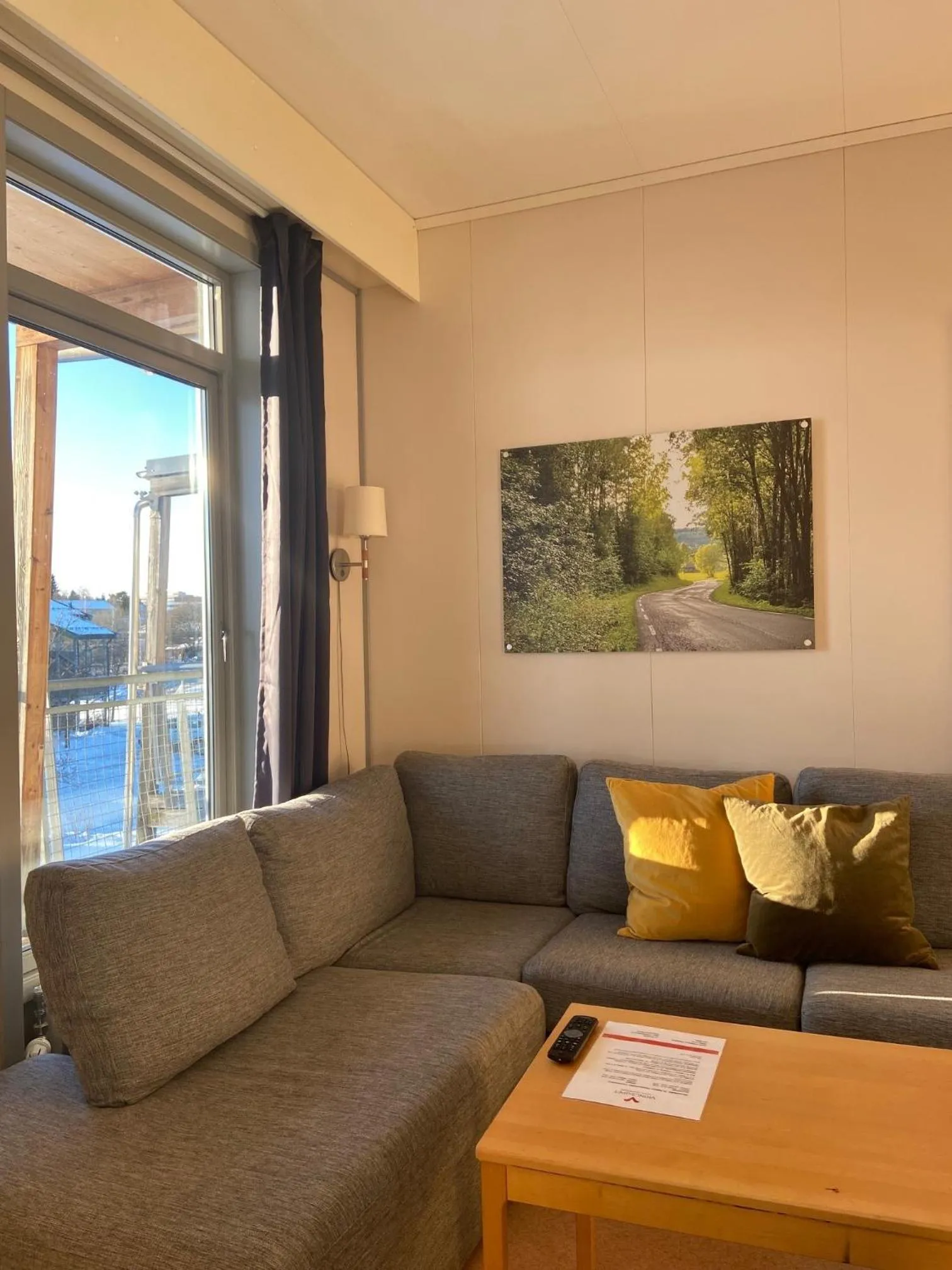 Living room in Vikingskipet Hotell