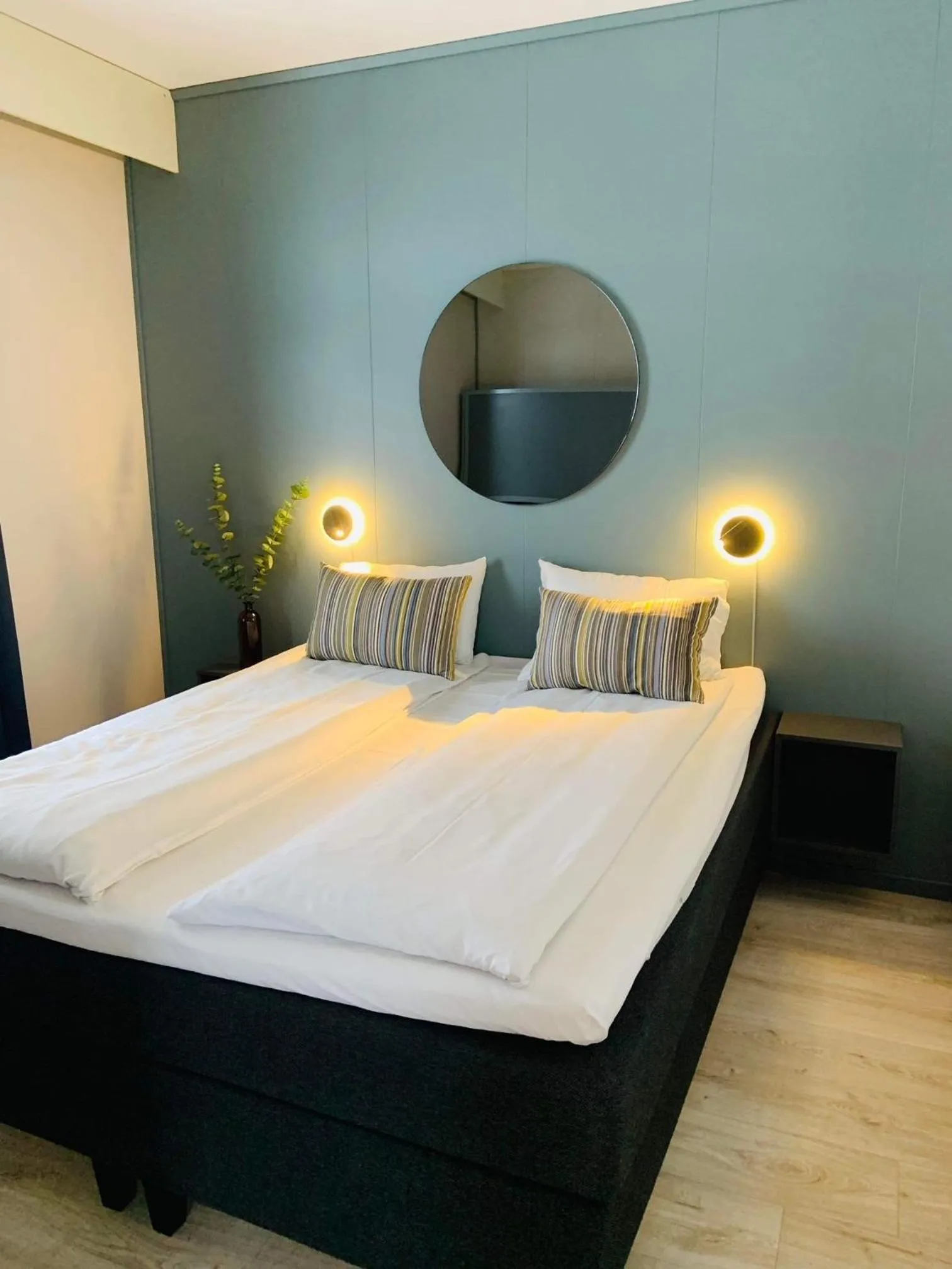 Bed in Vikingskipet Hotell