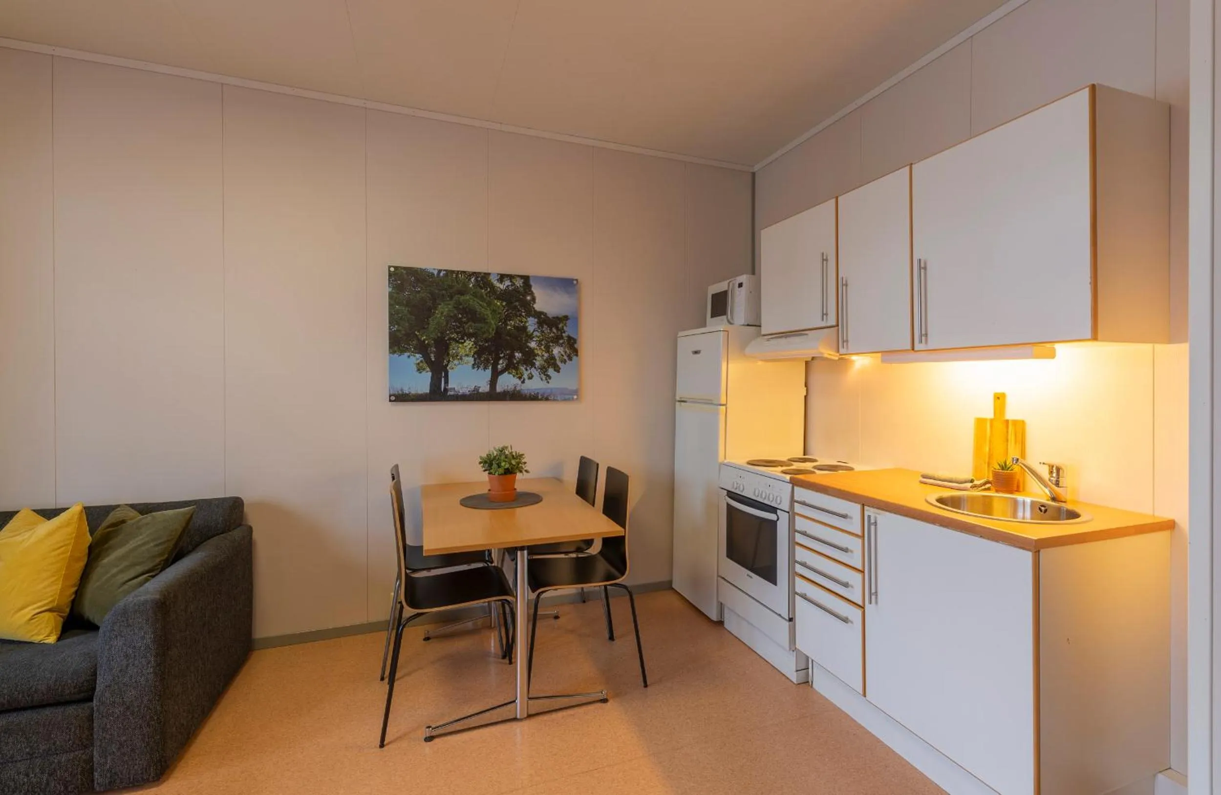 Kitchen or kitchenette in Vikingskipet Hotell