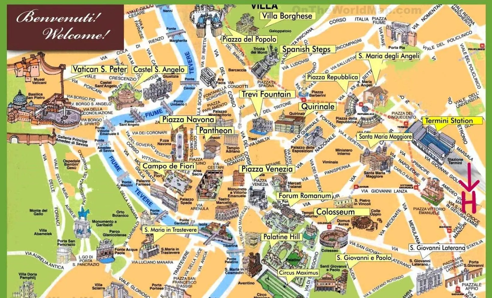 Nearby landmark in Hotel Principe Eugenio