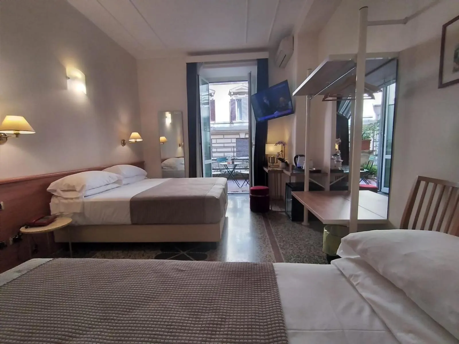 Bed in Hotel Principe Eugenio