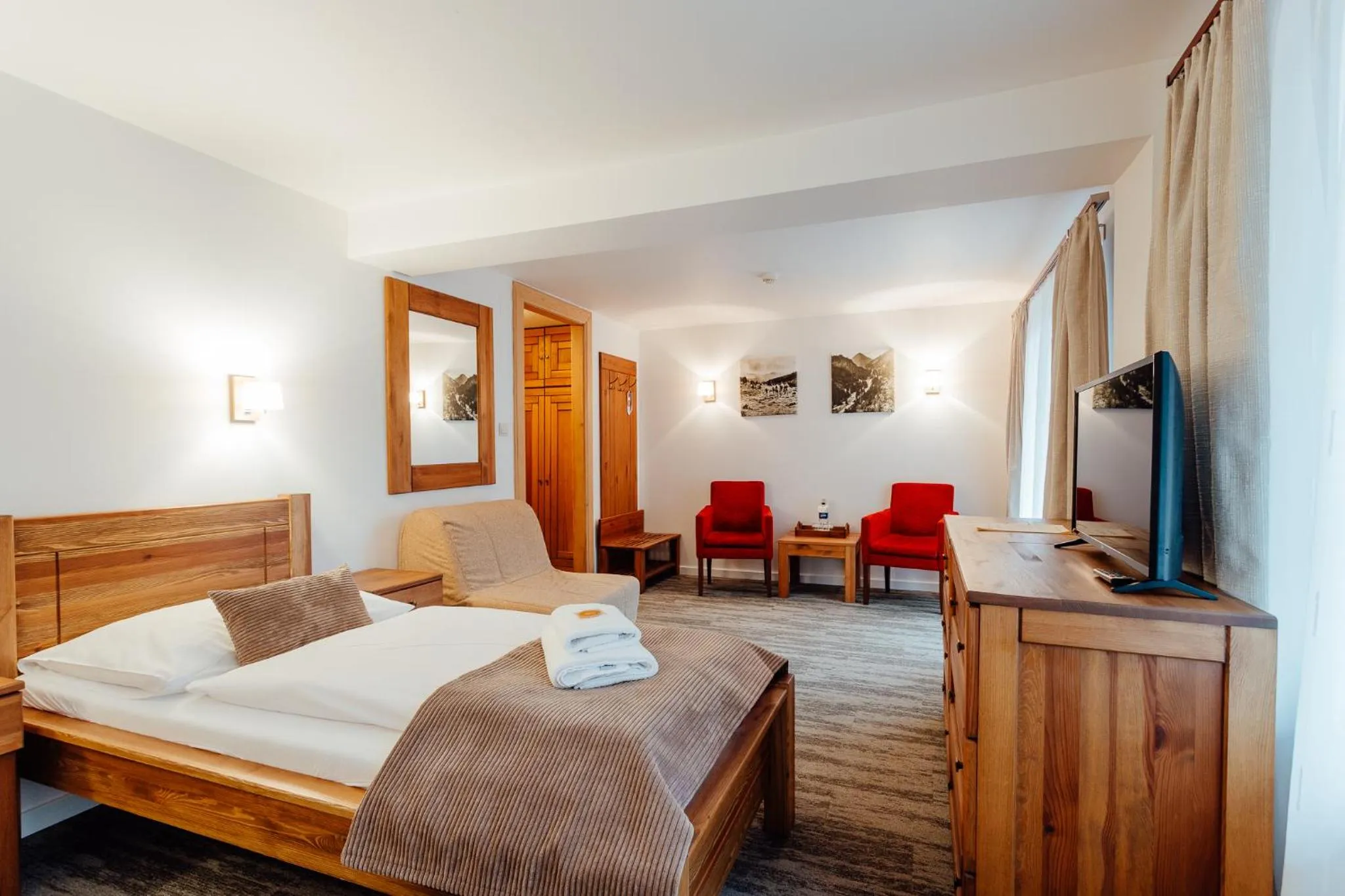 Bed in Hotel Mikulášska Chata