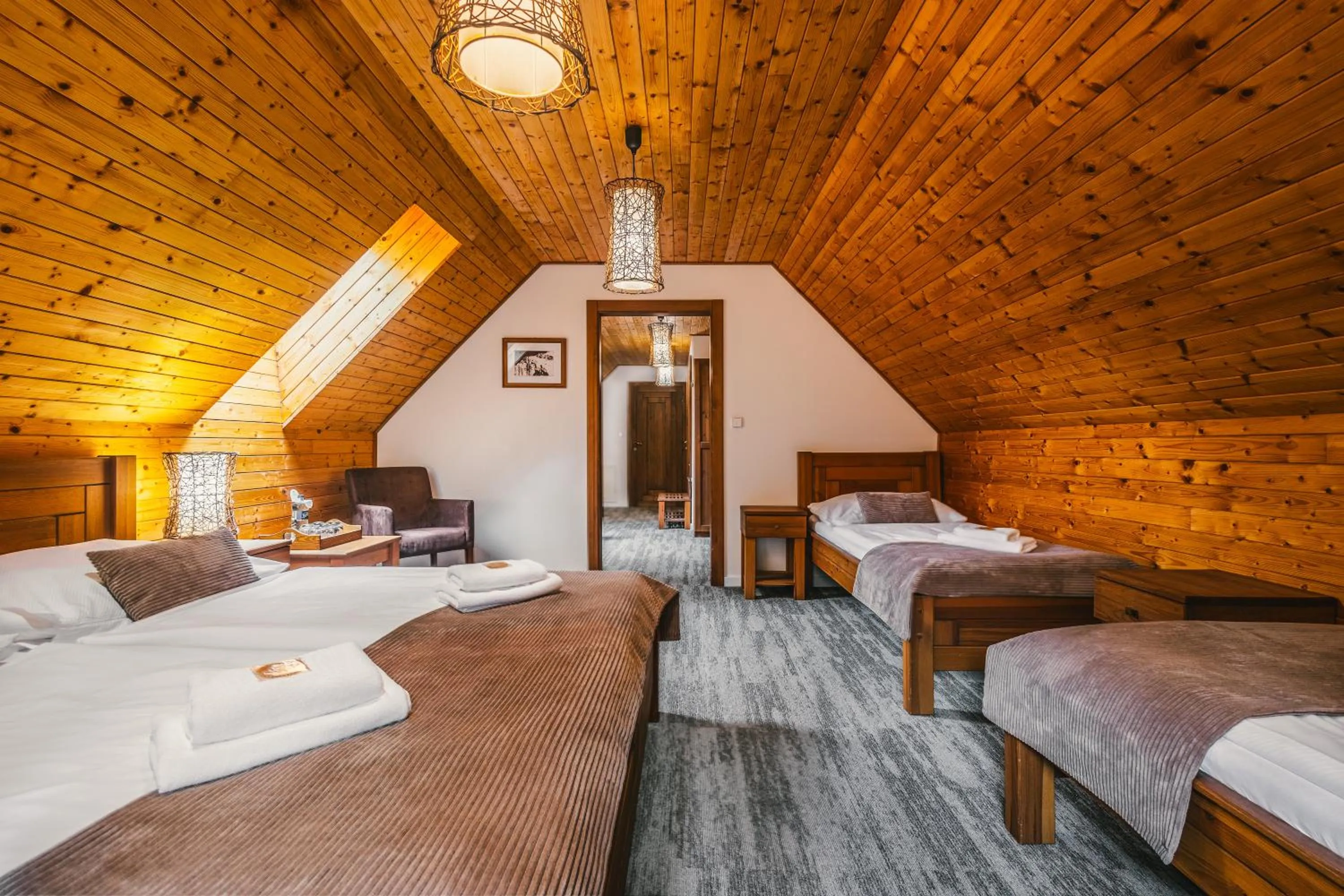 Bed in Hotel Mikulášska Chata