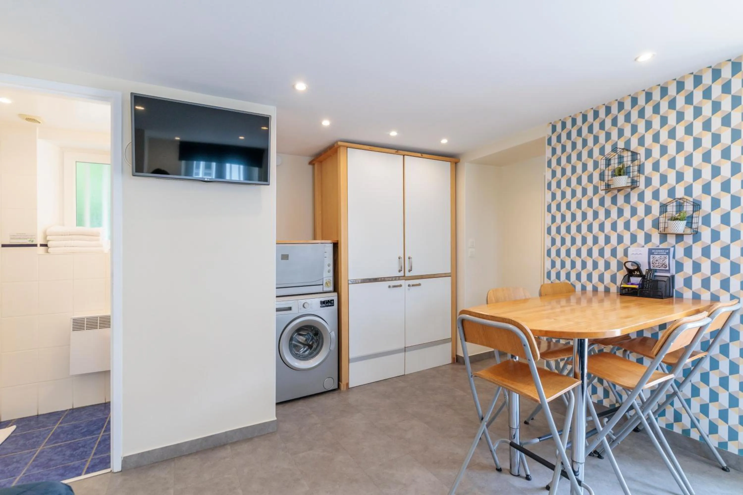 Kitchen or kitchenette in Hotel Belle Vue Royan