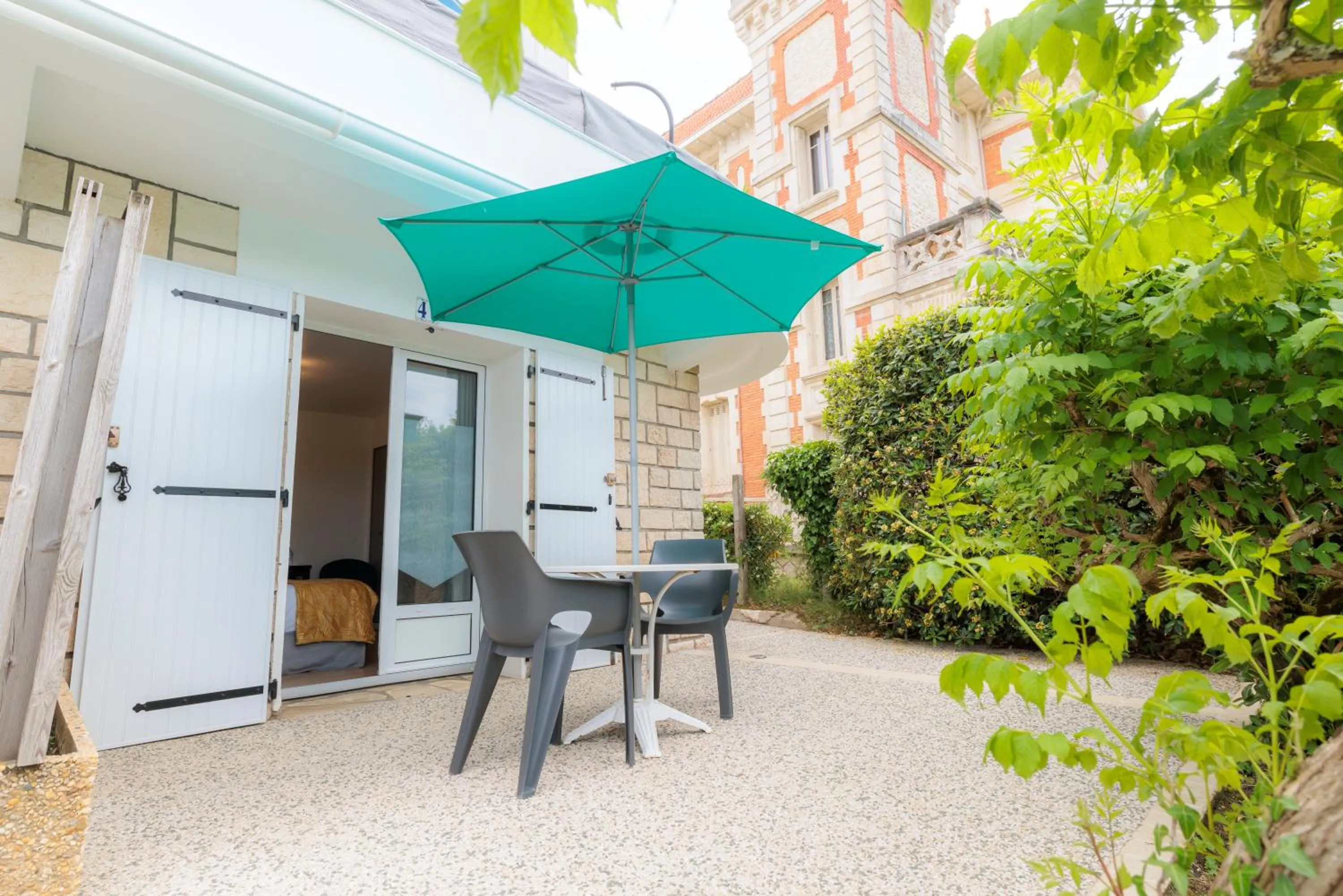 Garden view in Hotel Belle Vue Royan