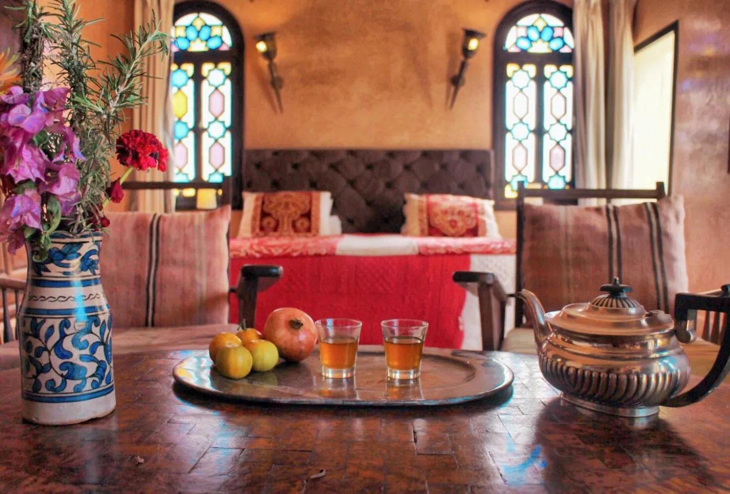 Photo of the whole room in Kasbah Tabelkoukt