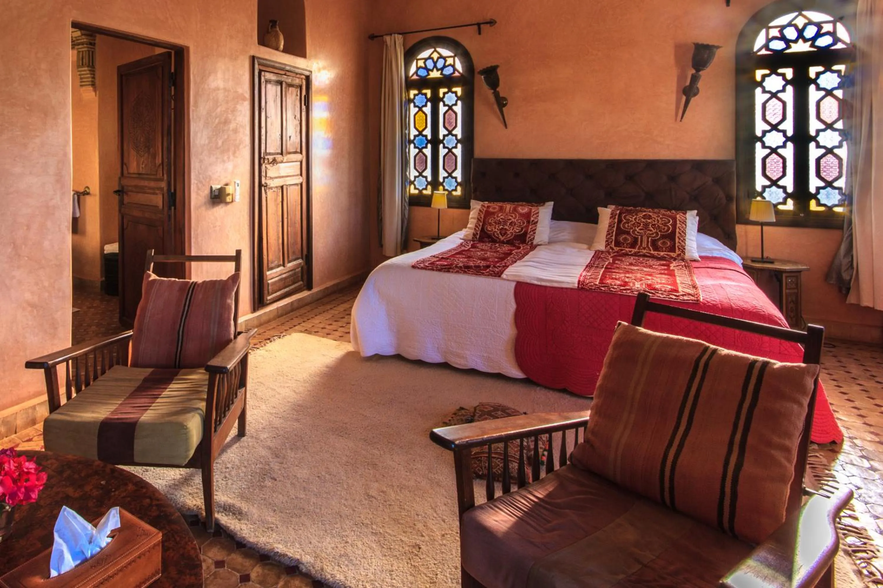 Photo of the whole room, Bed in Kasbah Tabelkoukt