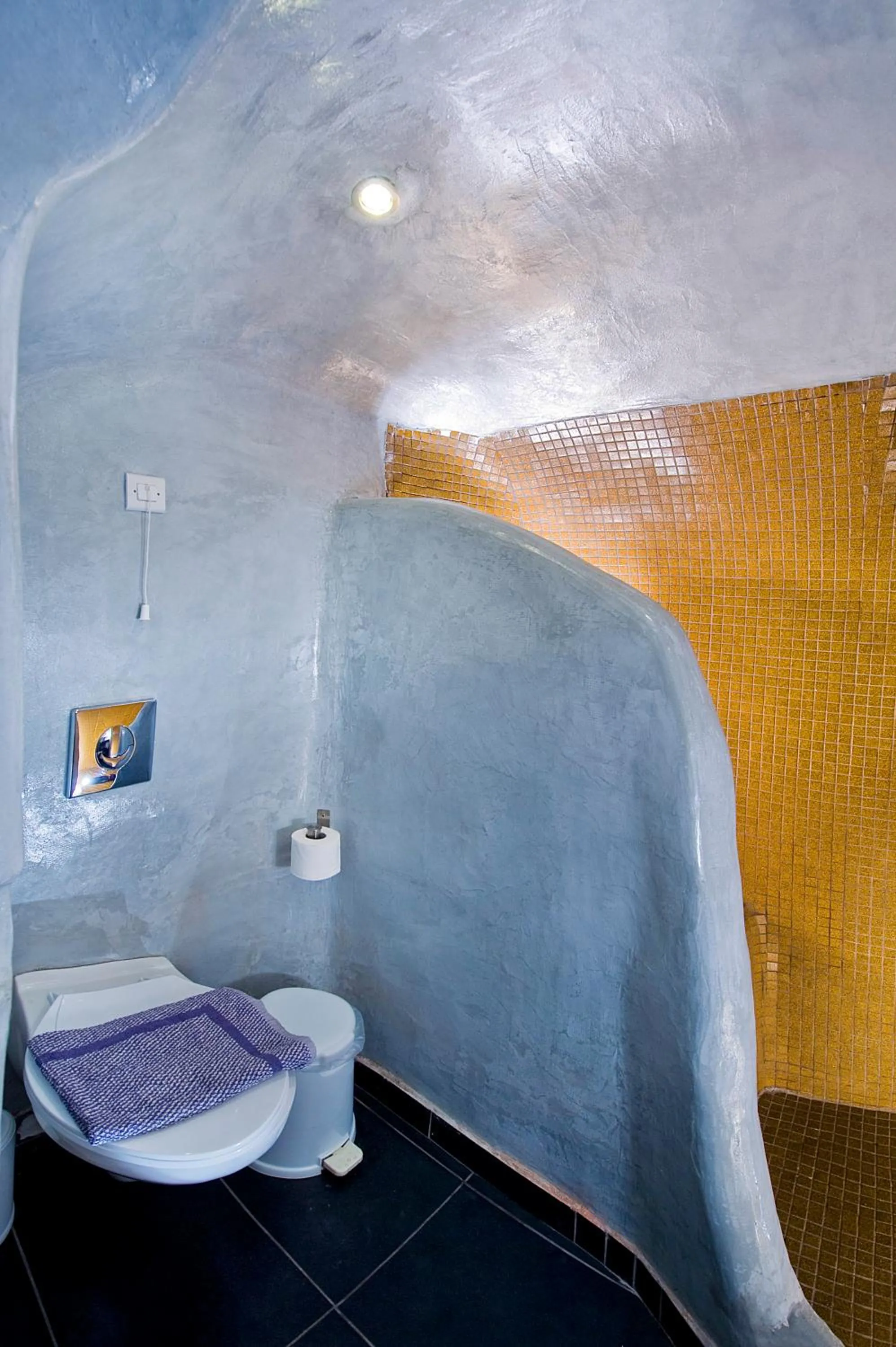 Toilet in Katerina's Castle - Caldera Cave Hotel