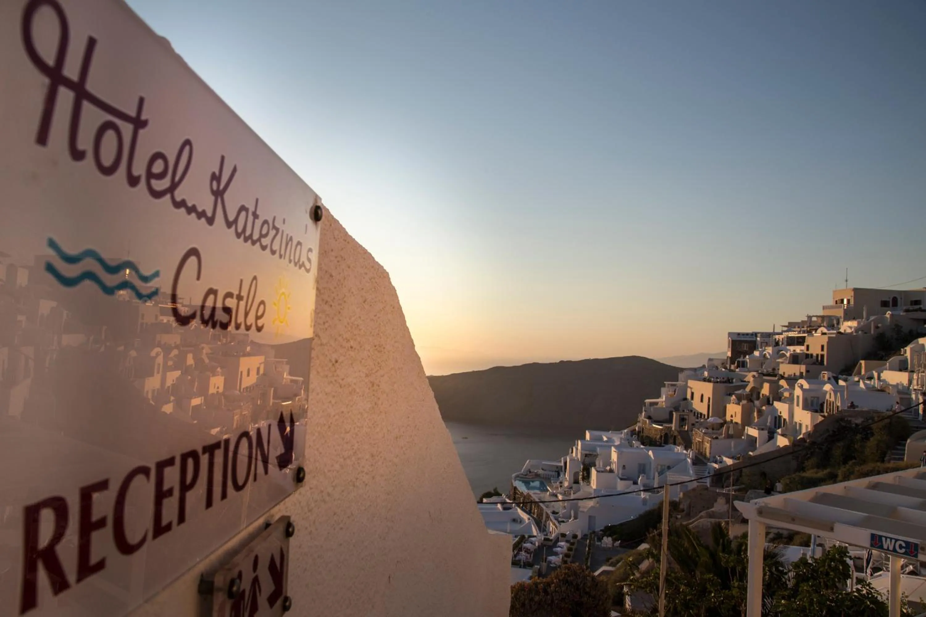 Property logo or sign in Katerina's Castle - Caldera Cave Hotel