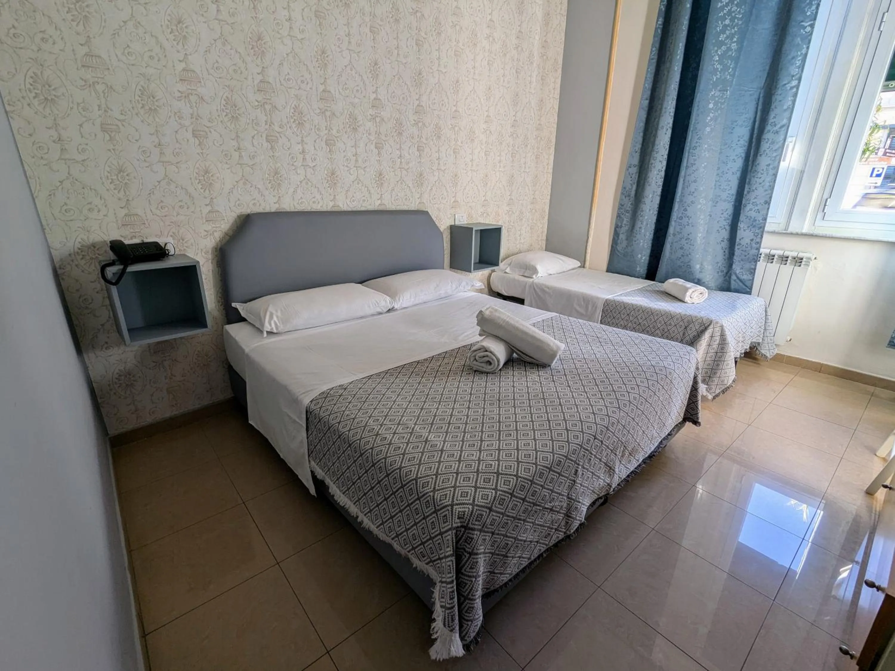 Bed in Hotel Soggiorno Athena