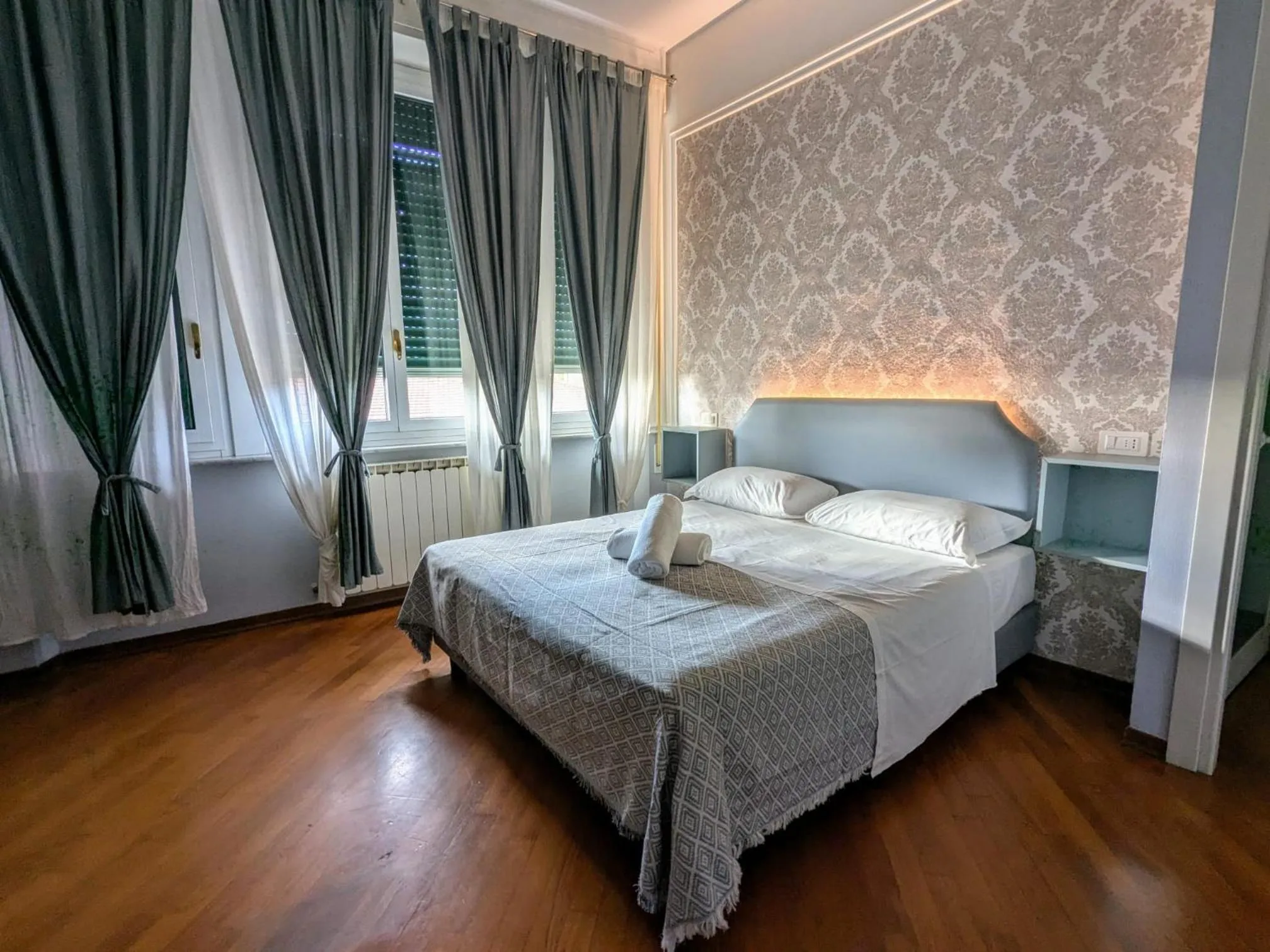 Bed in Hotel Soggiorno Athena