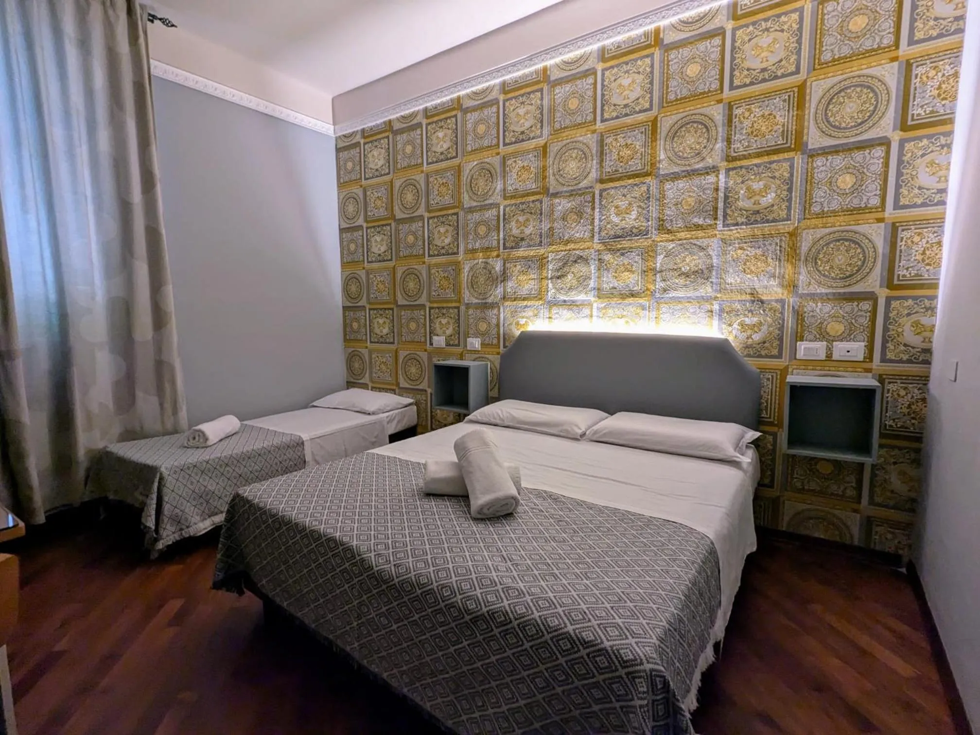 Bed in Hotel Soggiorno Athena