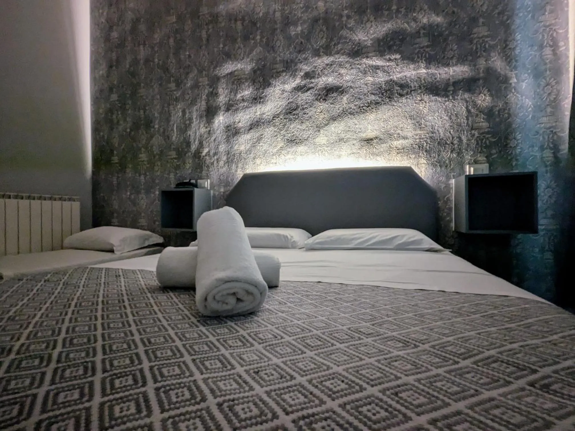 Bed in Hotel Soggiorno Athena