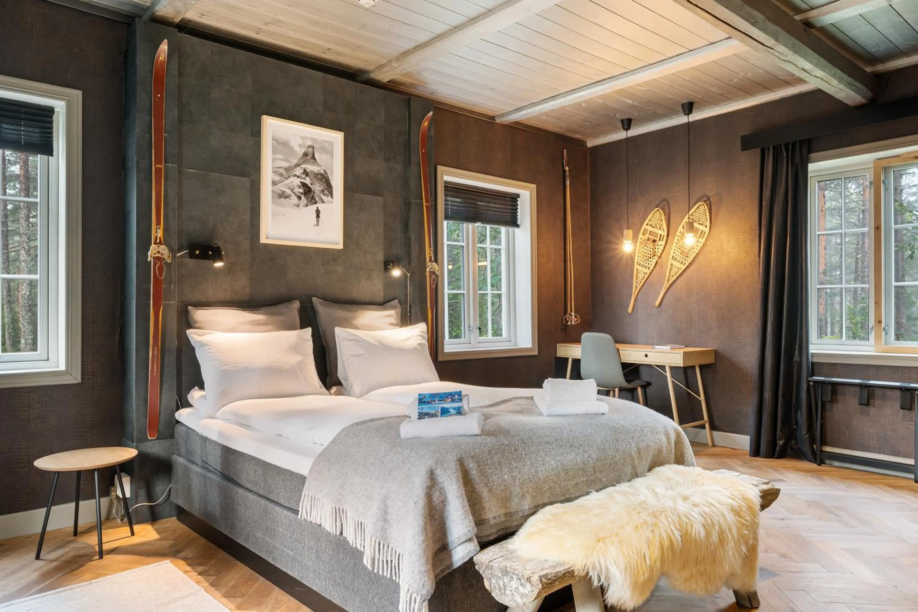 Bed in Herangtunet Mountain Lodge