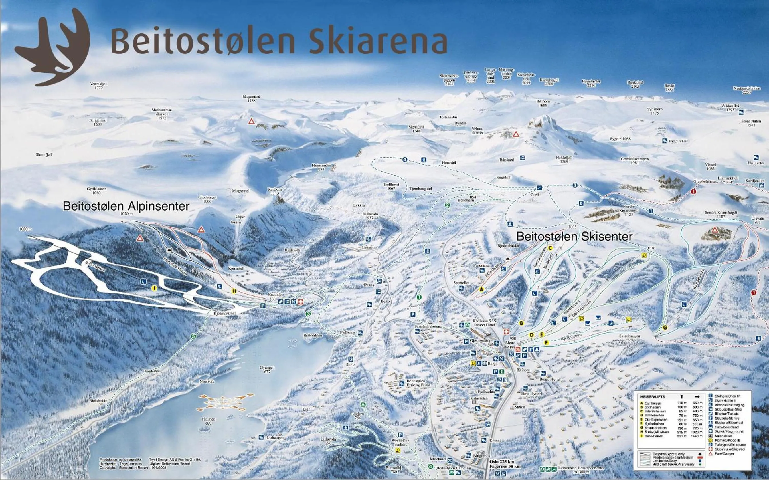 Skiing in Herangtunet Boutique hotel