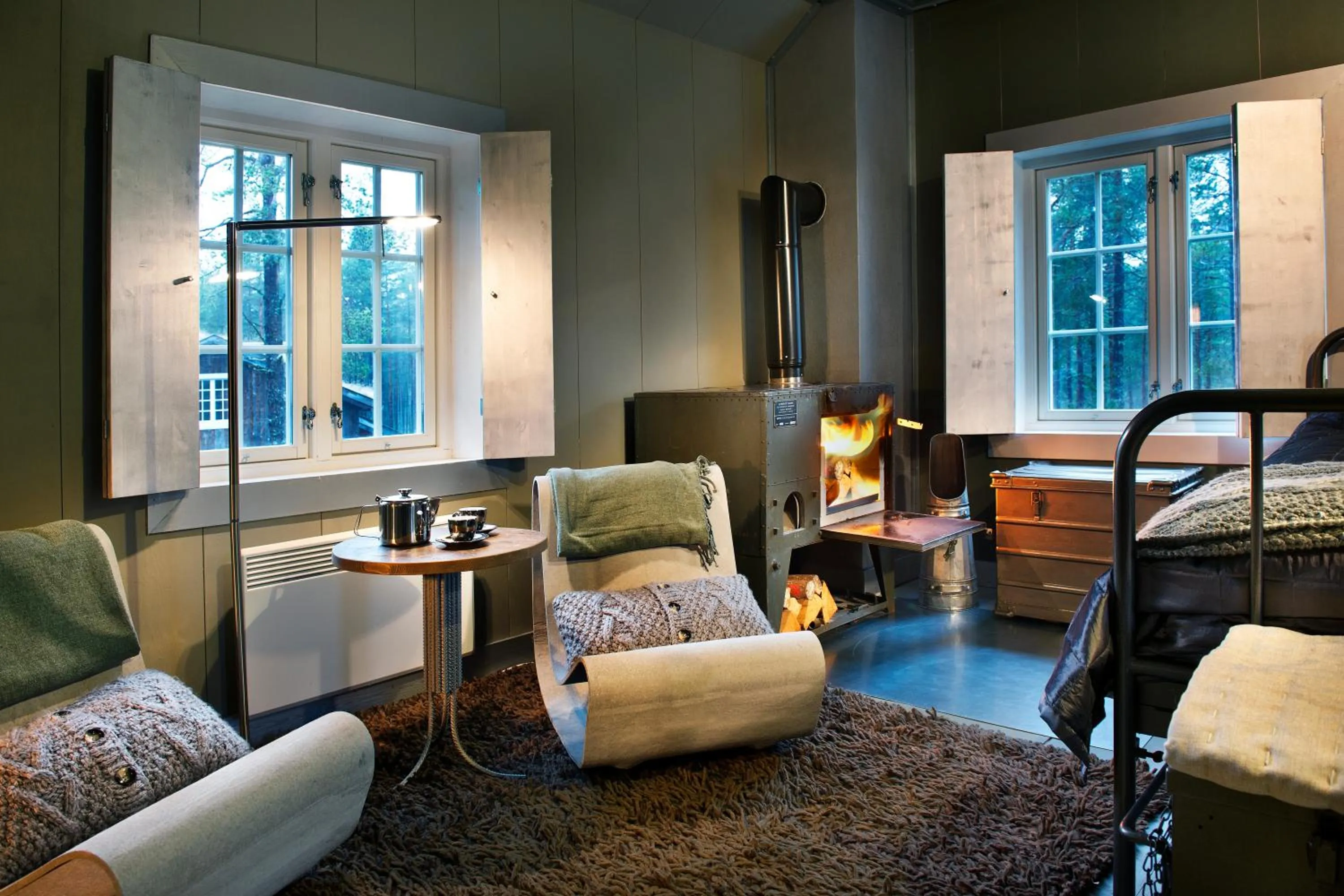 Decorative detail, Bed in Herangtunet Boutique hotel