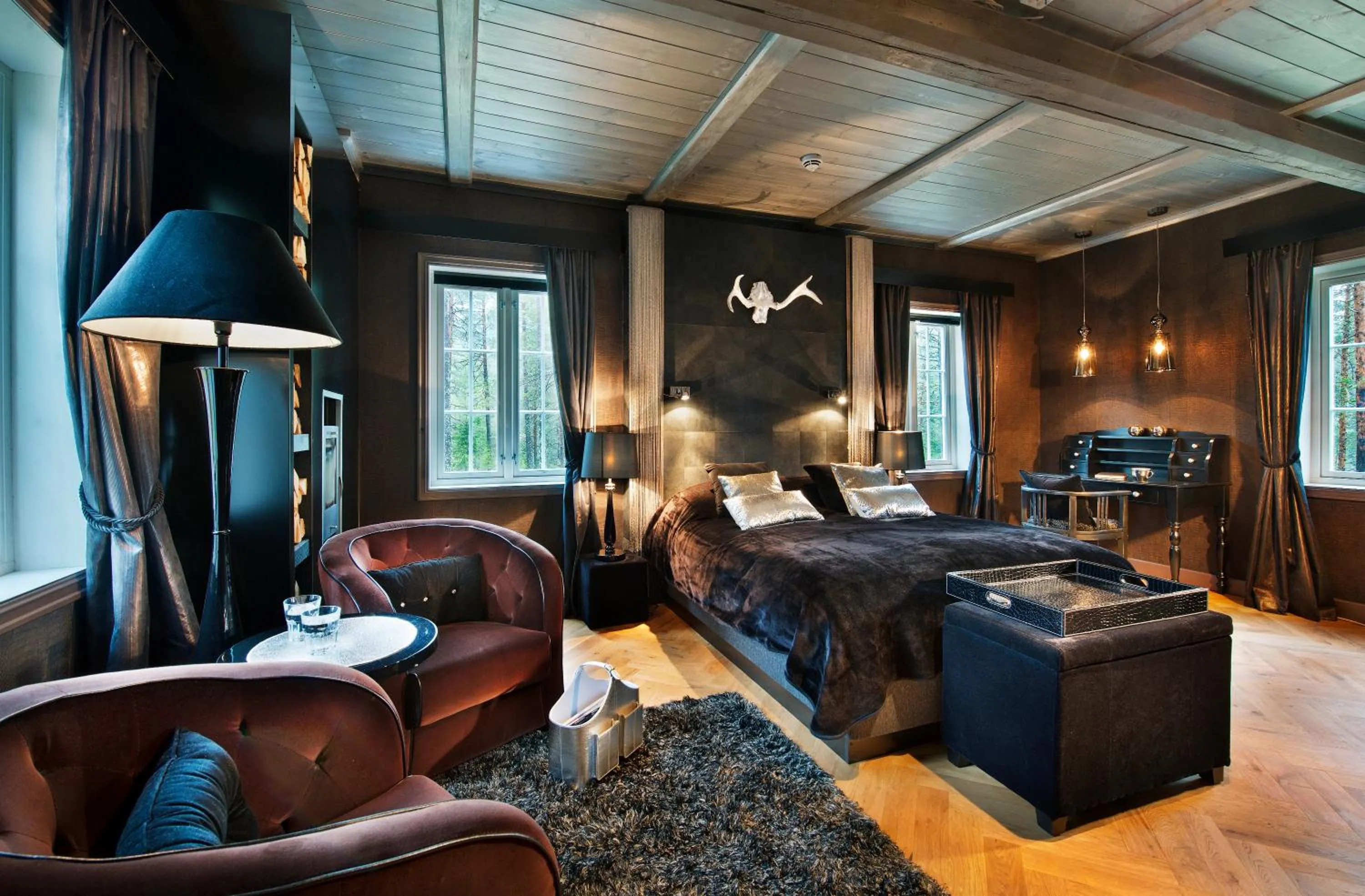 Photo of the whole room, Bed in Herangtunet Boutique hotel