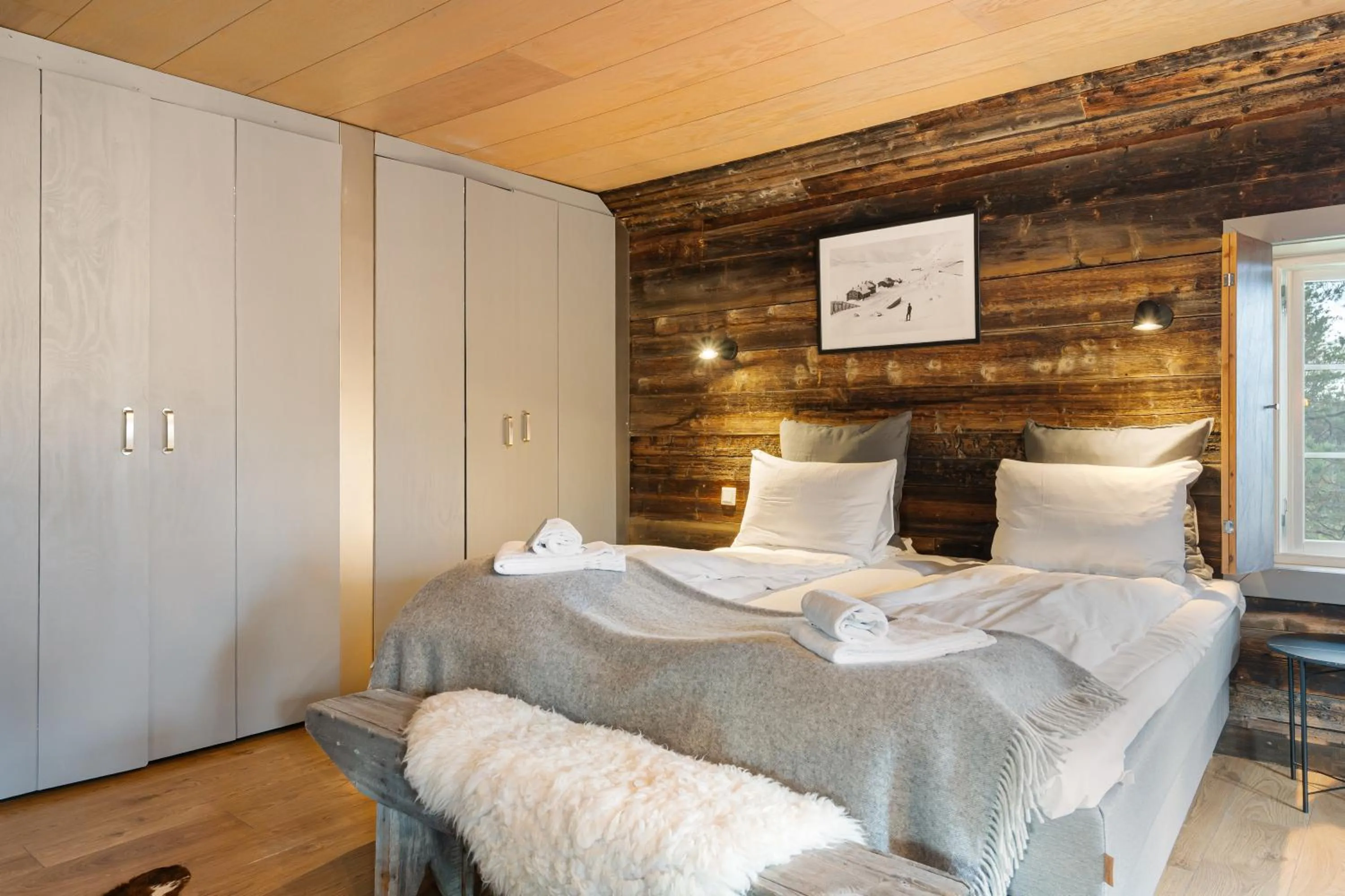 Bed in Herangtunet Mountain Lodge