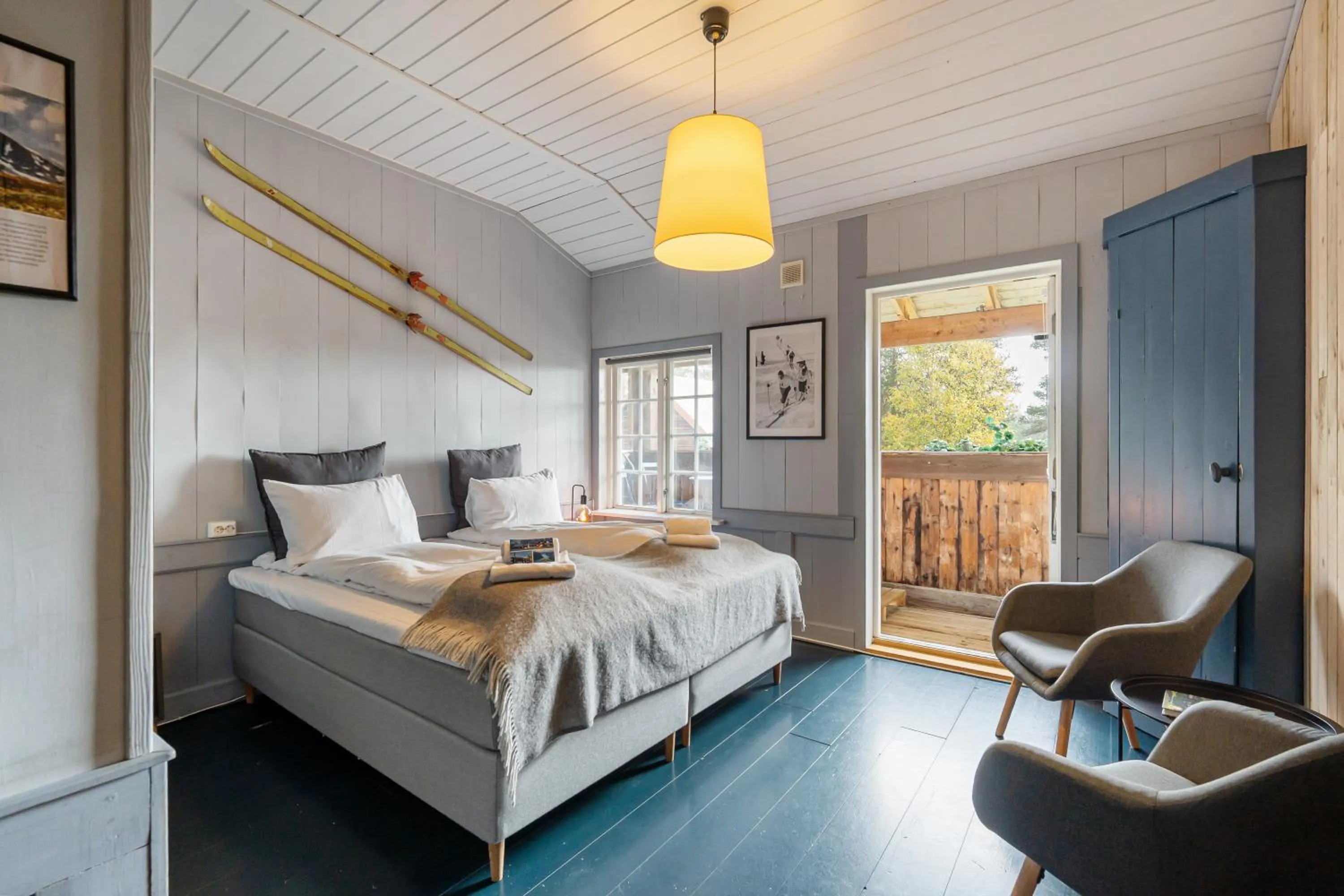 Bed in Herangtunet Mountain Lodge